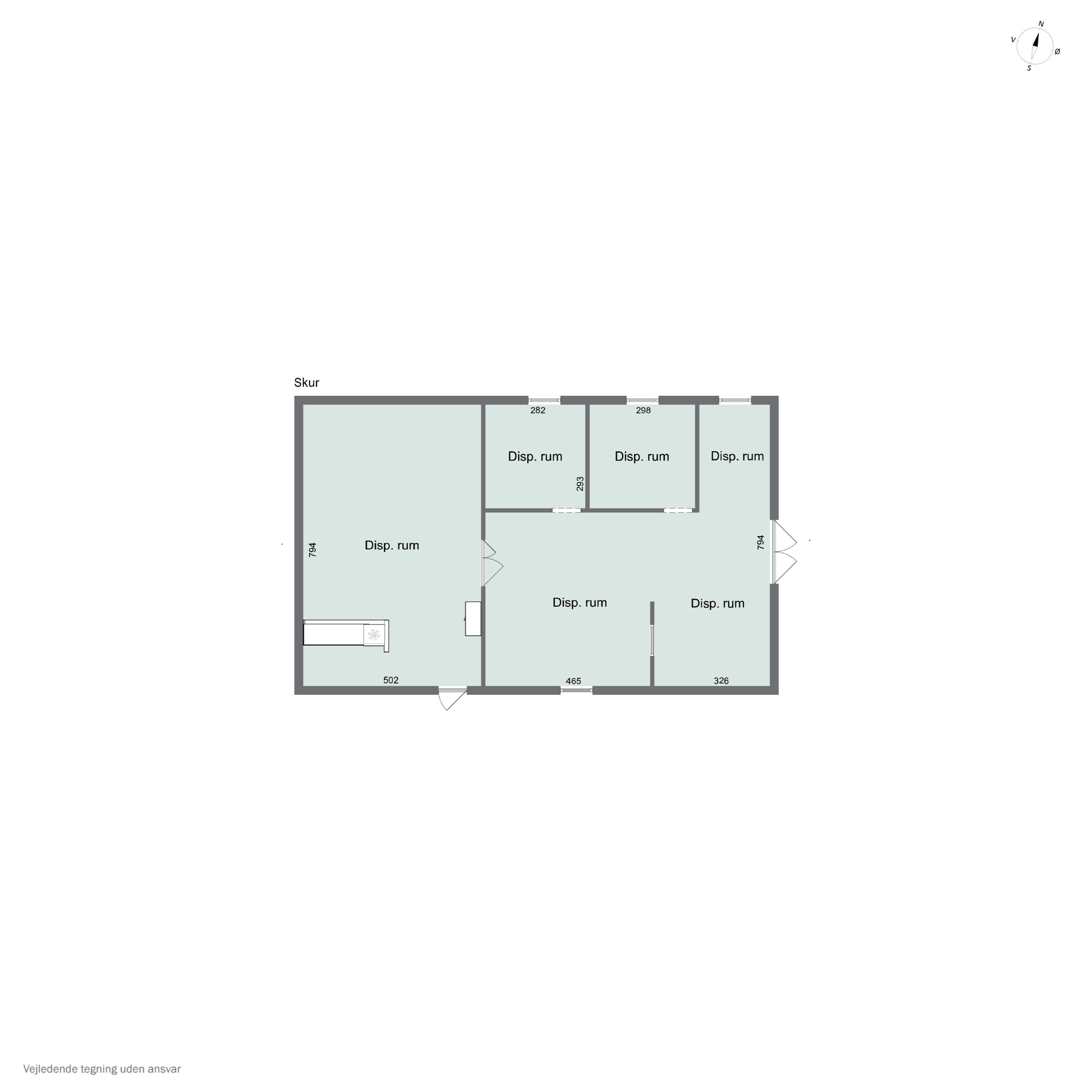 Plantegninger billede af Ramsvej 159, Bjergby, 9800 Hjørring