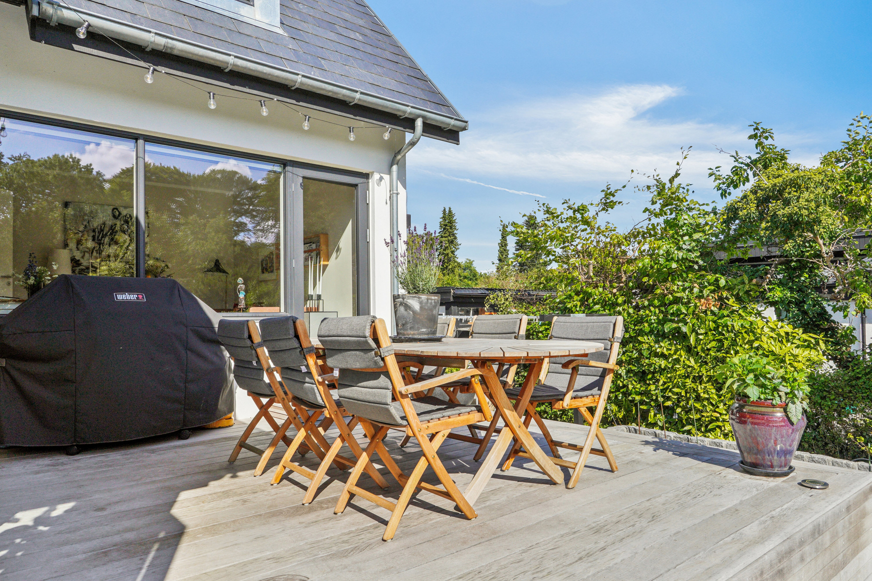 Fremhævet terrasse billede i fuldskærmstilstand. Billede af Ved Fortunen 8, 2800 Kongens Lyngby