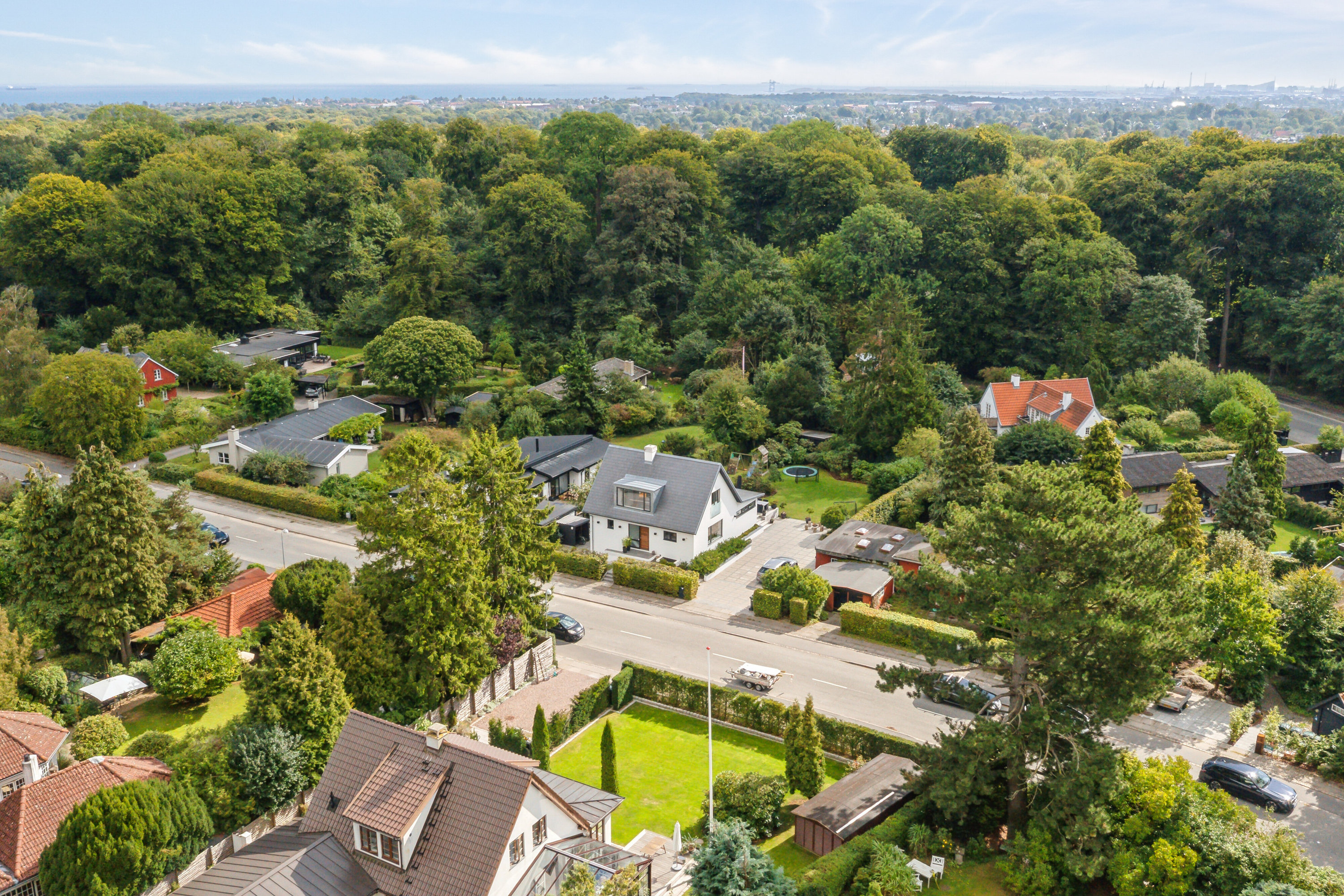 Fremhævet luftfoto billede i fuldskærmstilstand. Billede af Ved Fortunen 8, 2800 Kongens Lyngby