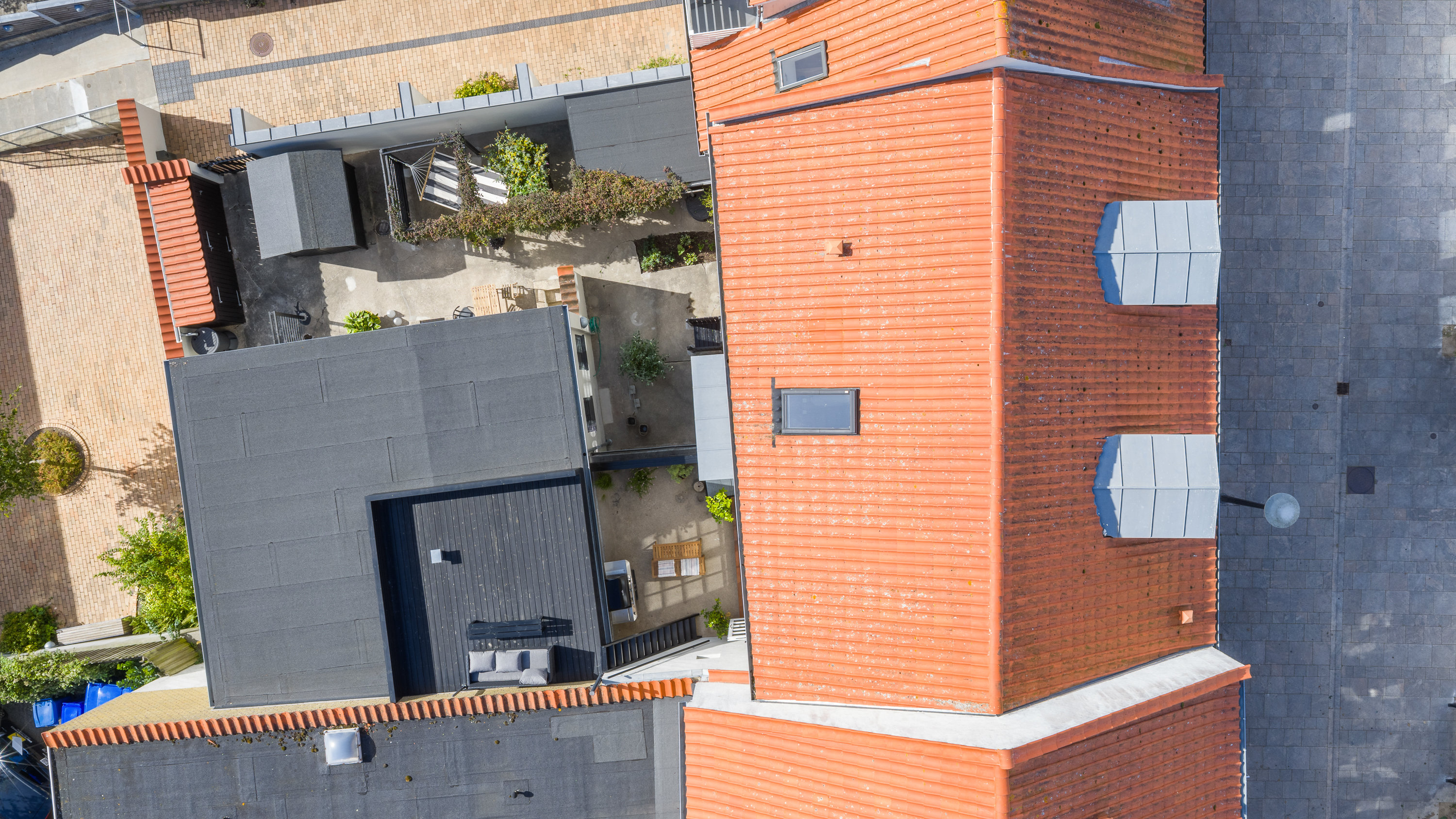 Fremhævet luftfoto billede i fuldskærmstilstand. Billede af Østergade 26B, 5600 Faaborg