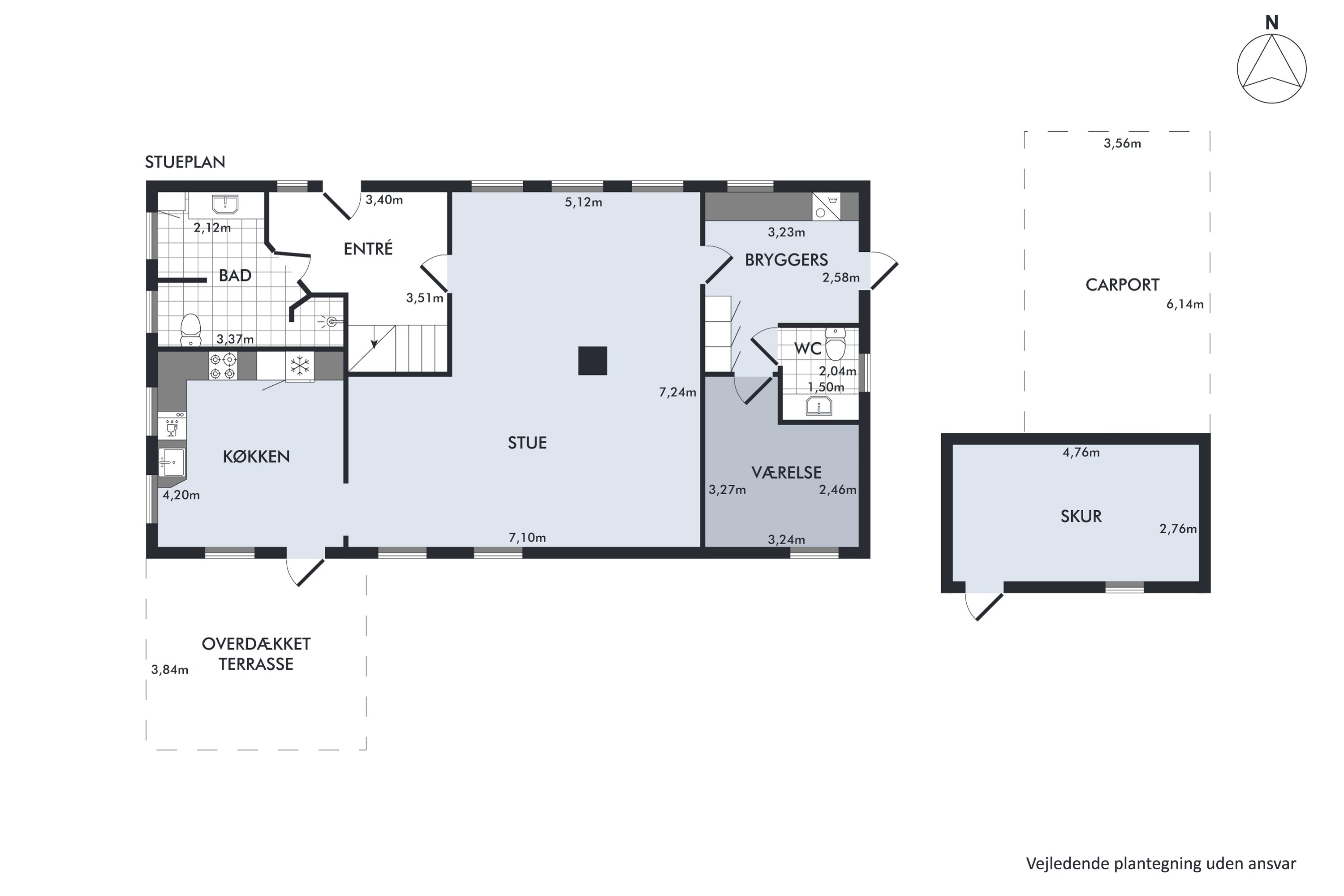 Plantegninger billede af Spandetvej 17, Fjersted, 6760 Ribe