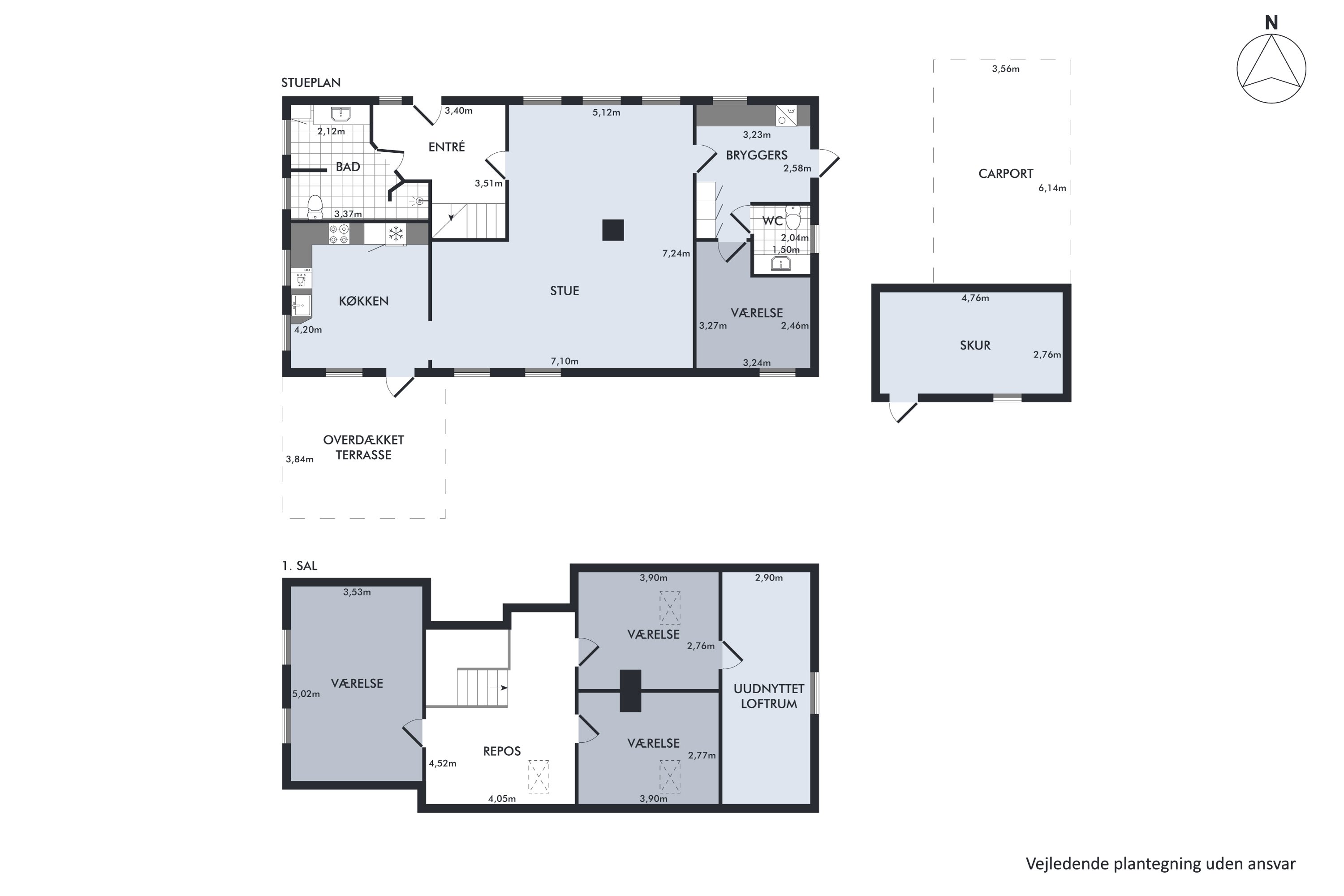 Plantegninger billede af Spandetvej 17, Fjersted, 6760 Ribe
