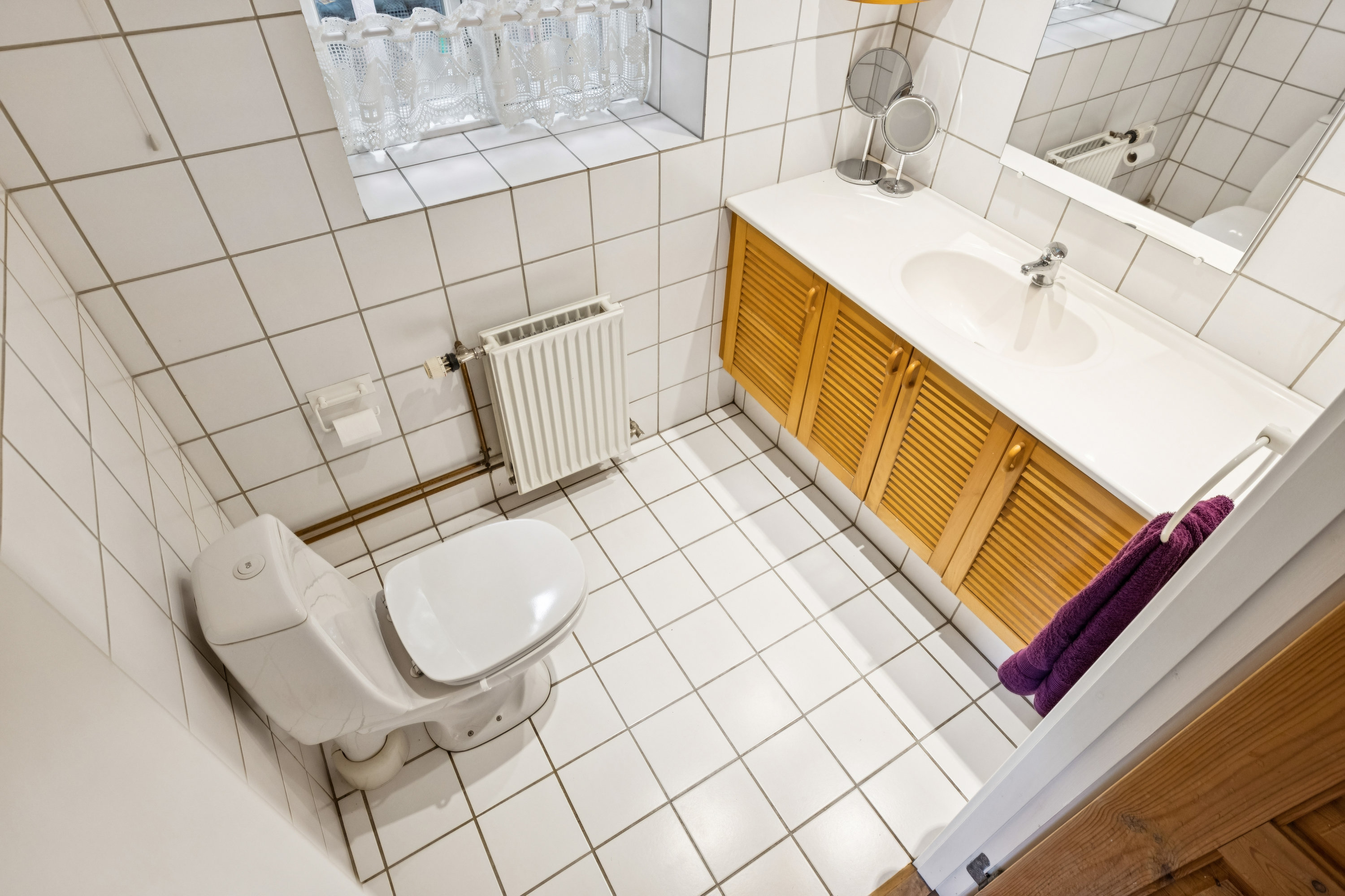 Fremhævet toilet billede i fuldskærmstilstand. Billede af Spandetvej 17, Fjersted, 6760 Ribe