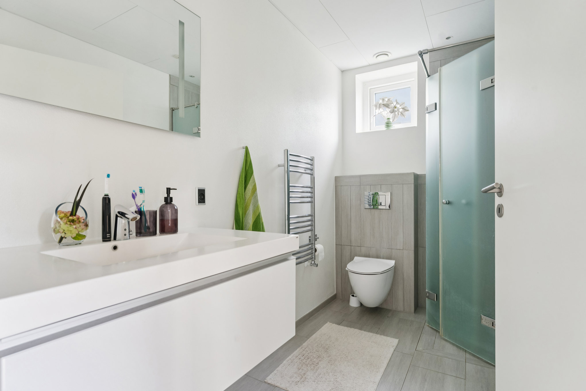 Fremhævet badeværelse billede i fuldskærmstilstand. Billede af Dionevej 19, Paderup, 8960 Randers SØ