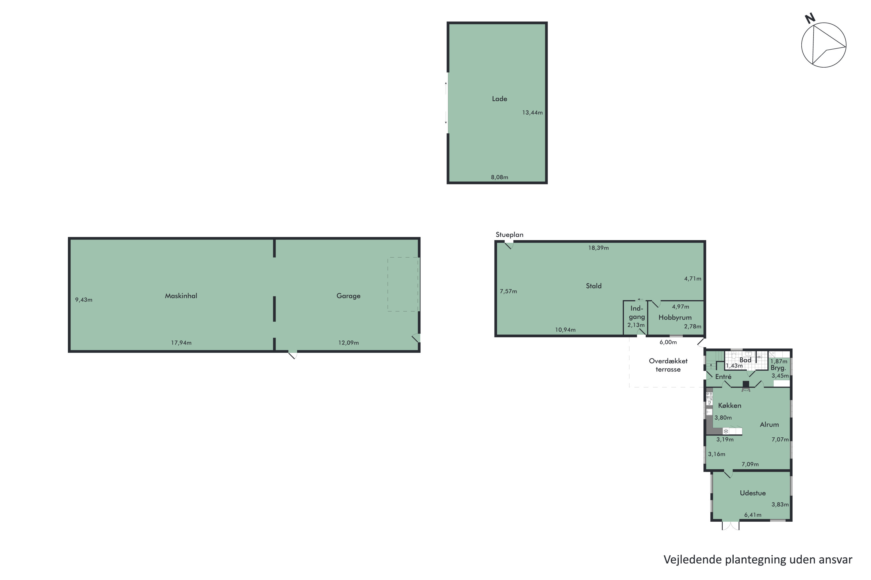Plantegninger billede af Viumvej 16, 7870 Roslev