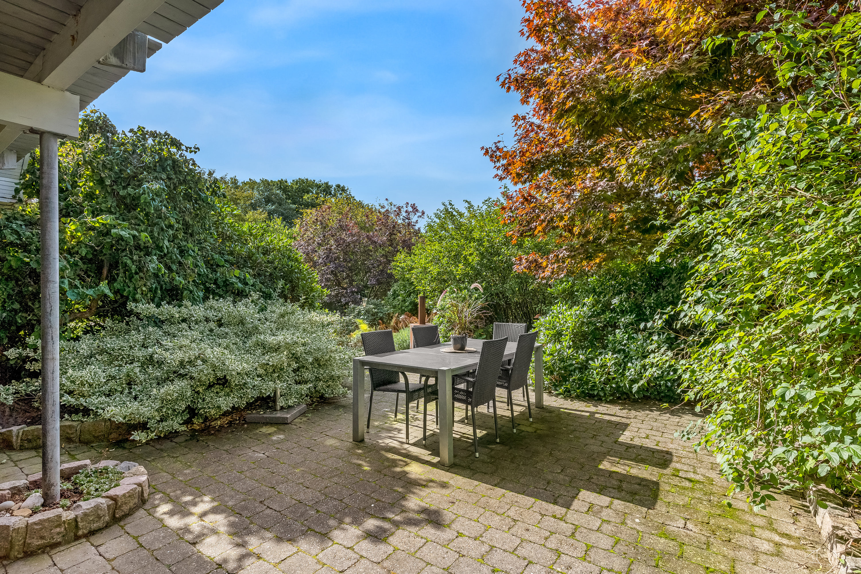 Fremhævet terrasse billede i fuldskærmstilstand. Billede af Elkjærvej 101, Mejrup, 7500 Holstebro