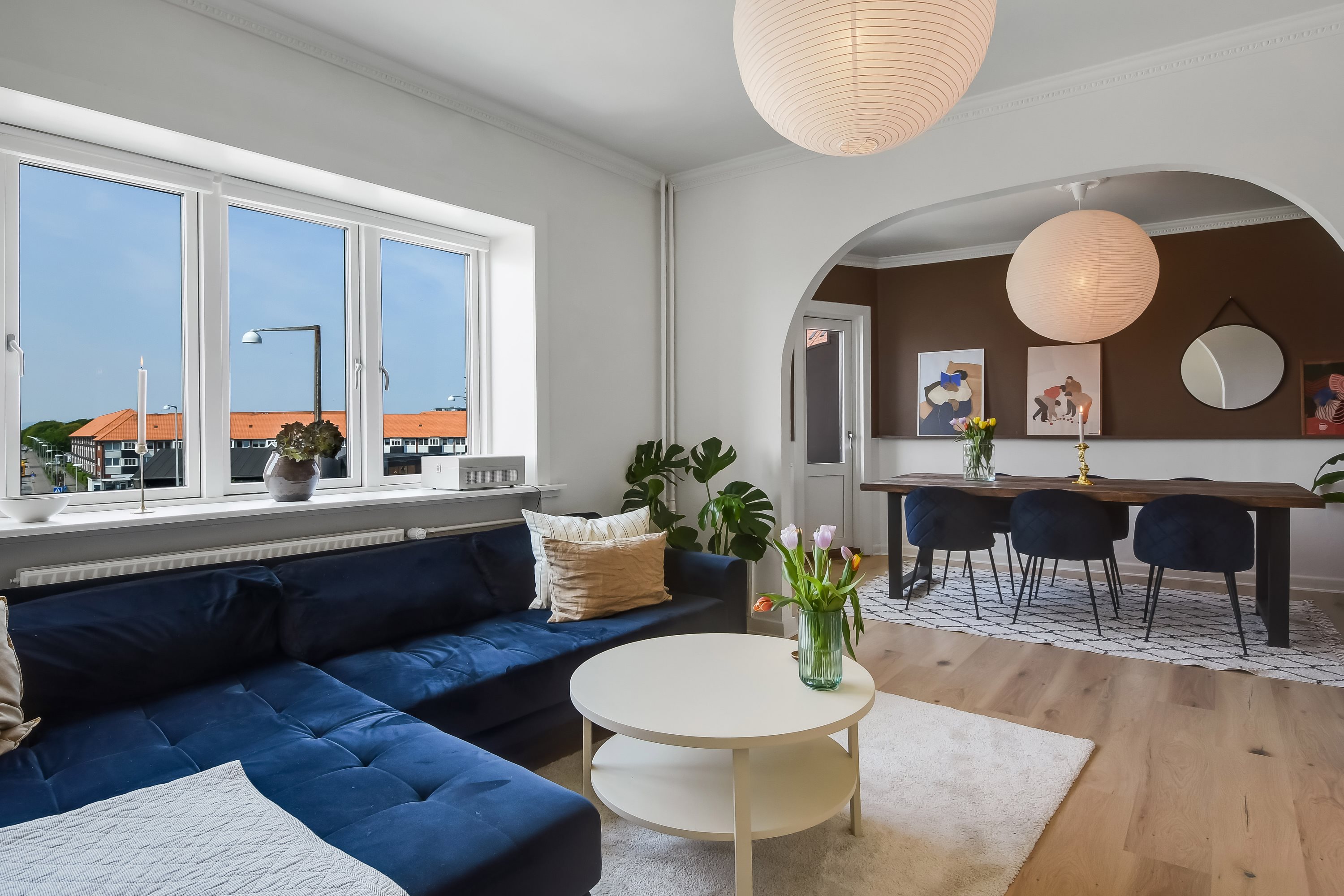 Fremhævet stue billede i fuldskærmstilstand. Billede af Strandby Plads 1, 3. th., 6700 Esbjerg