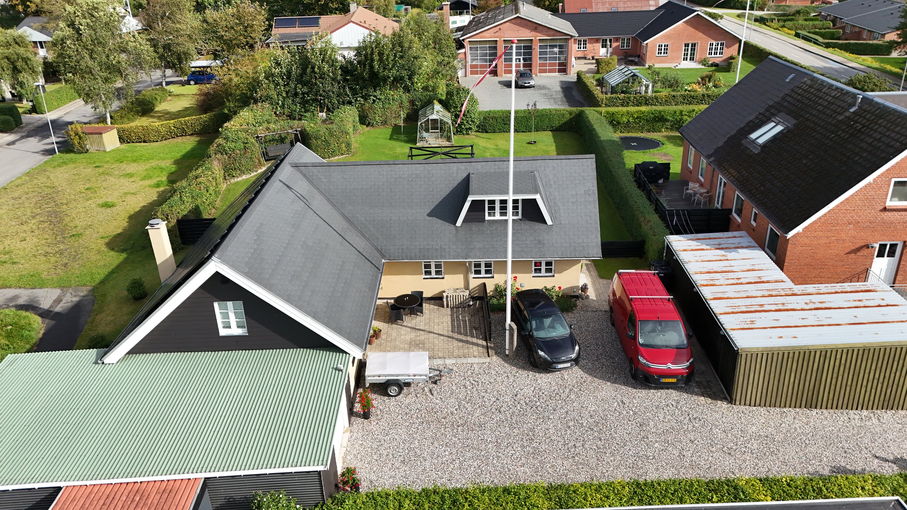 Fremhævet luftfoto billede i fuldskærmstilstand. Billede af Blåkildevej 25, 9510 Arden