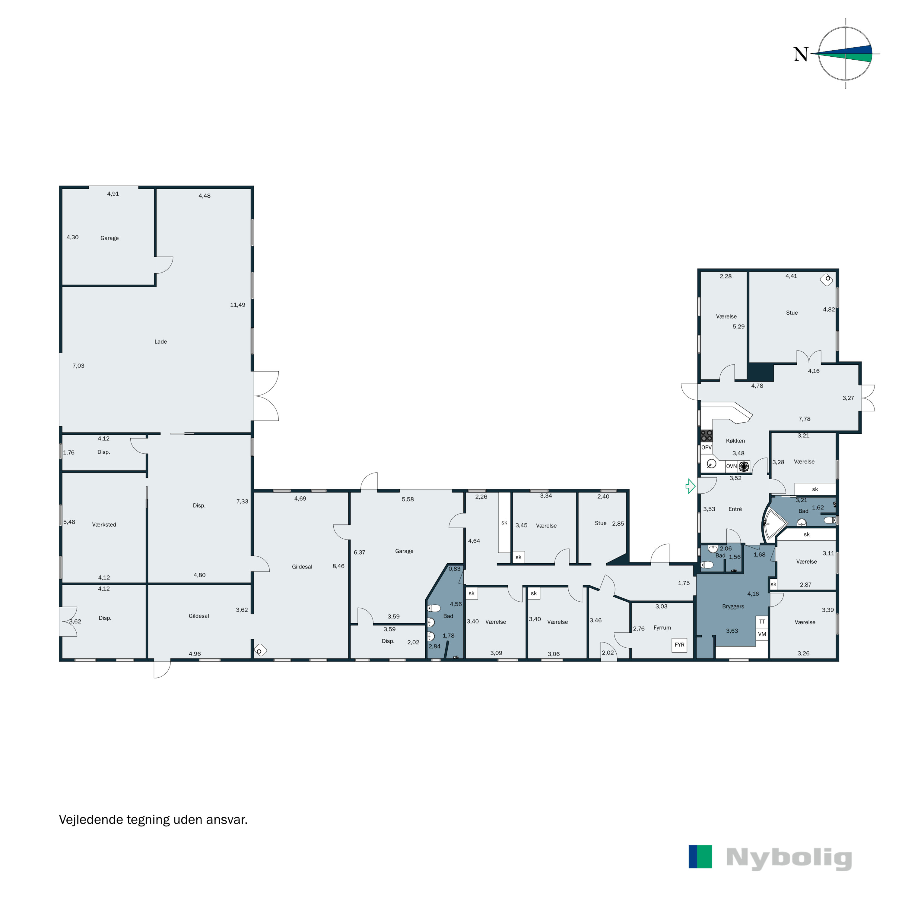 Plantegninger billede af Grønnevej 1, 6851 Janderup Vestj