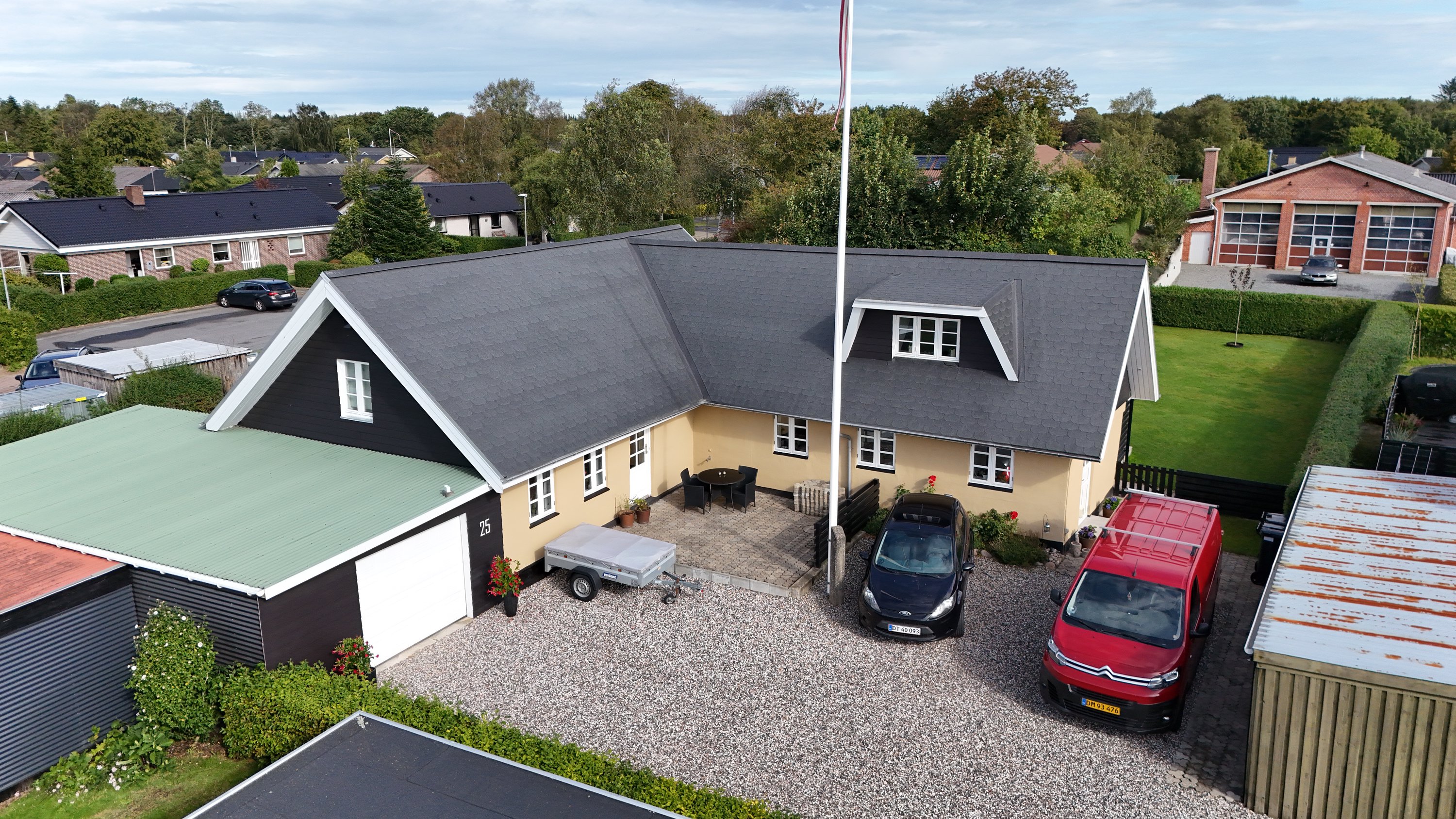 Fremhævet luftfoto billede i fuldskærmstilstand. Billede af Blåkildevej 25, 9510 Arden