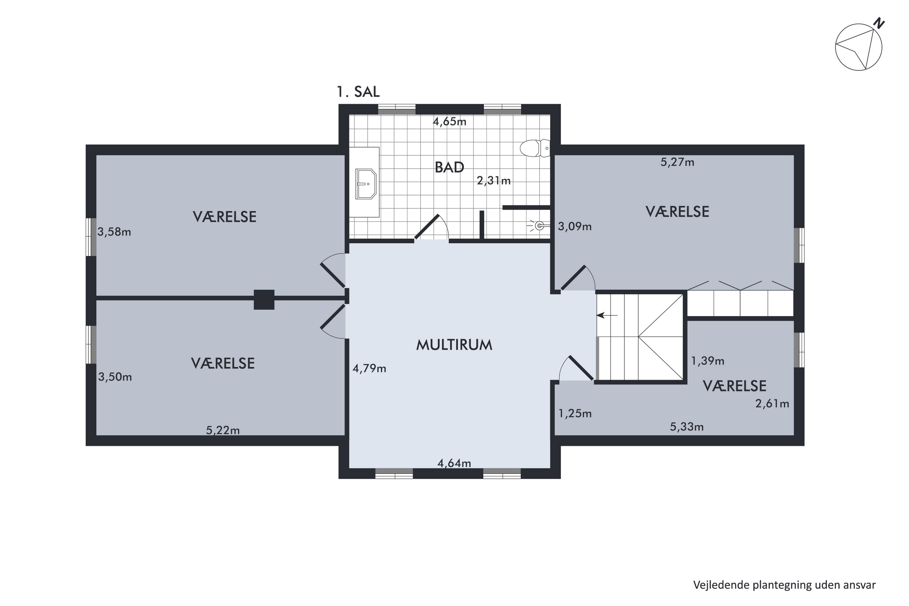Plantegninger billede af Vindumvej 75, 8850 Bjerringbro