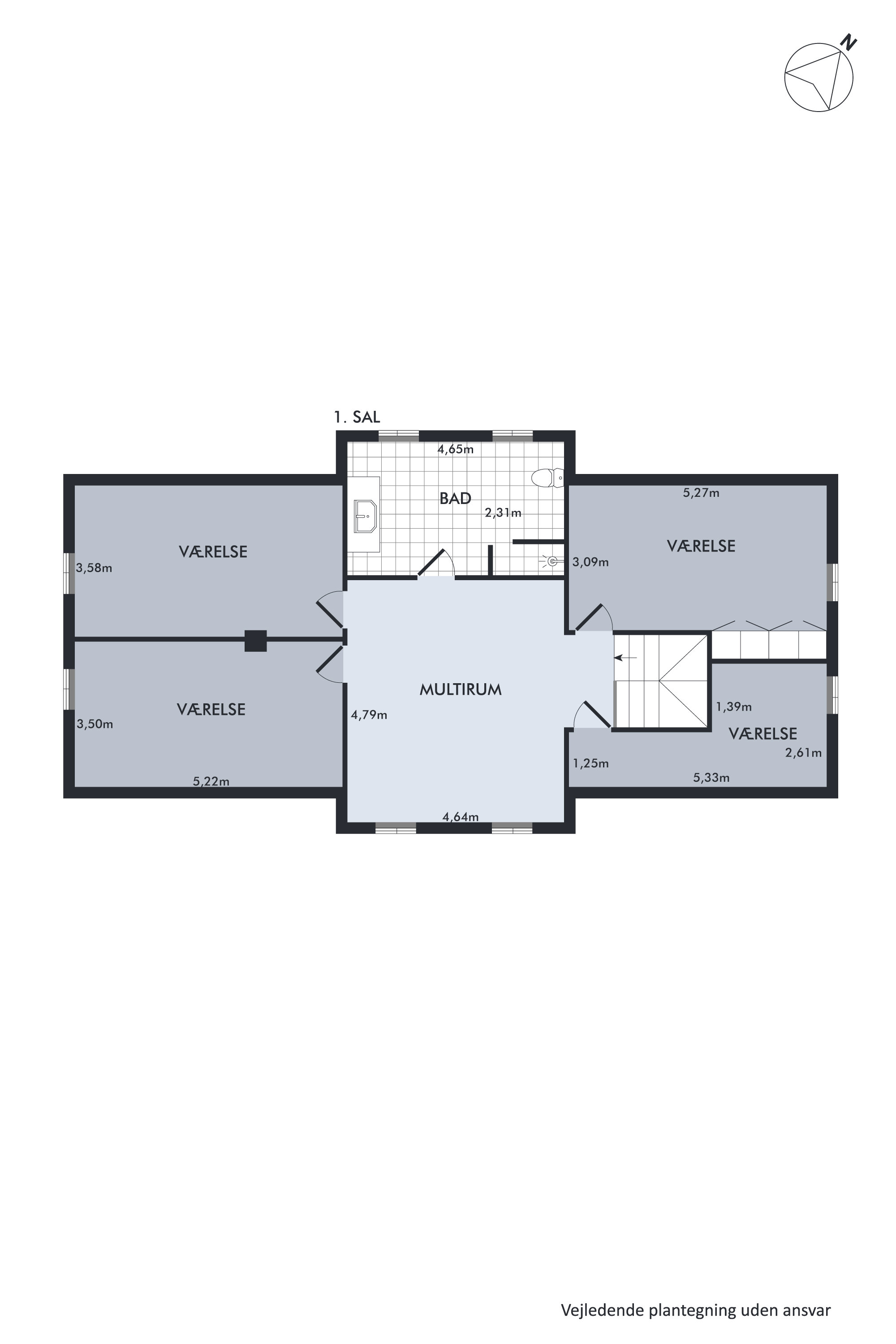 Plantegninger billede af Vindumvej 75, 8850 Bjerringbro