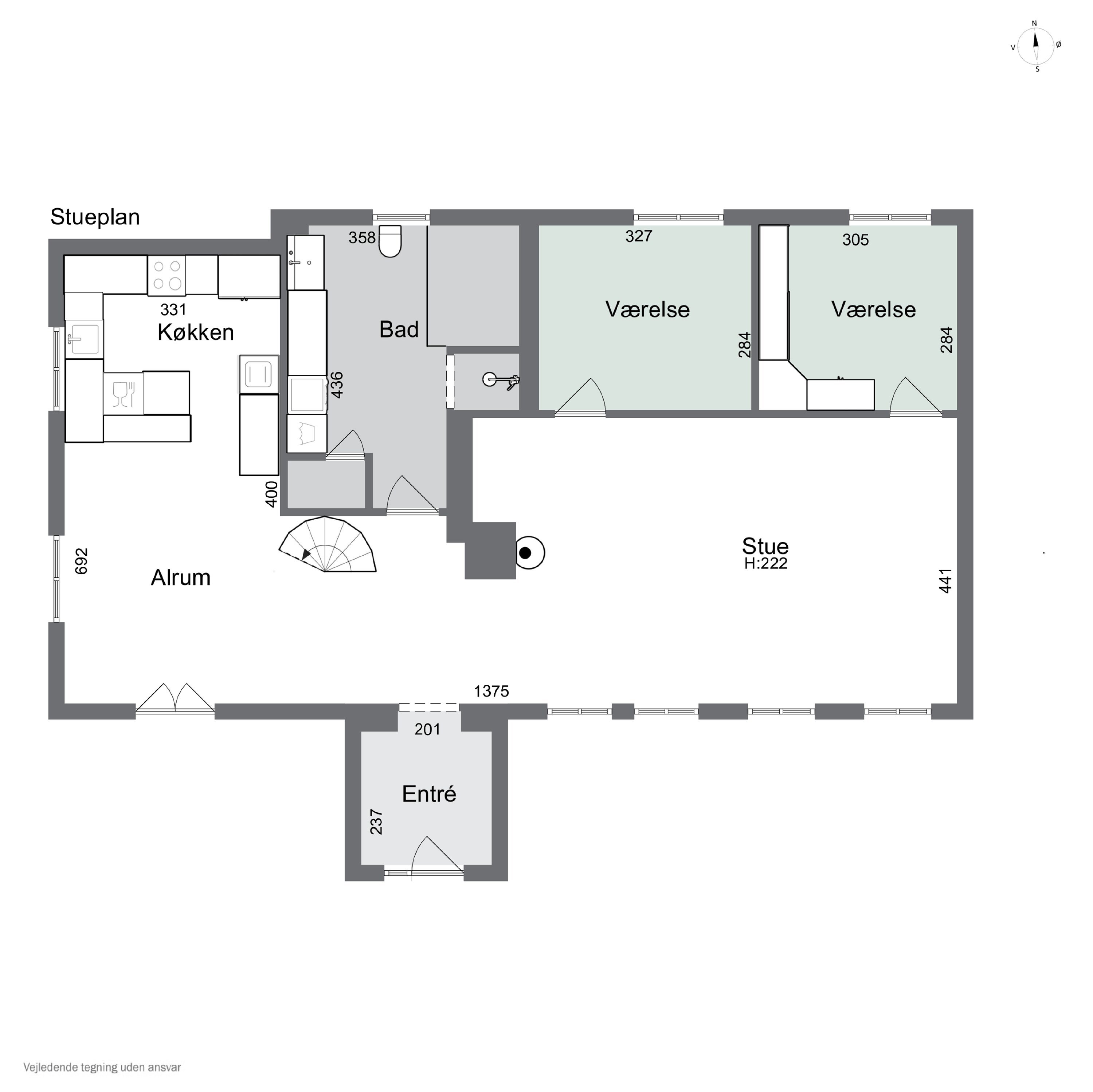 Plantegninger billede af Vesterskovvej 9, Bårse, 4750 Lundby
