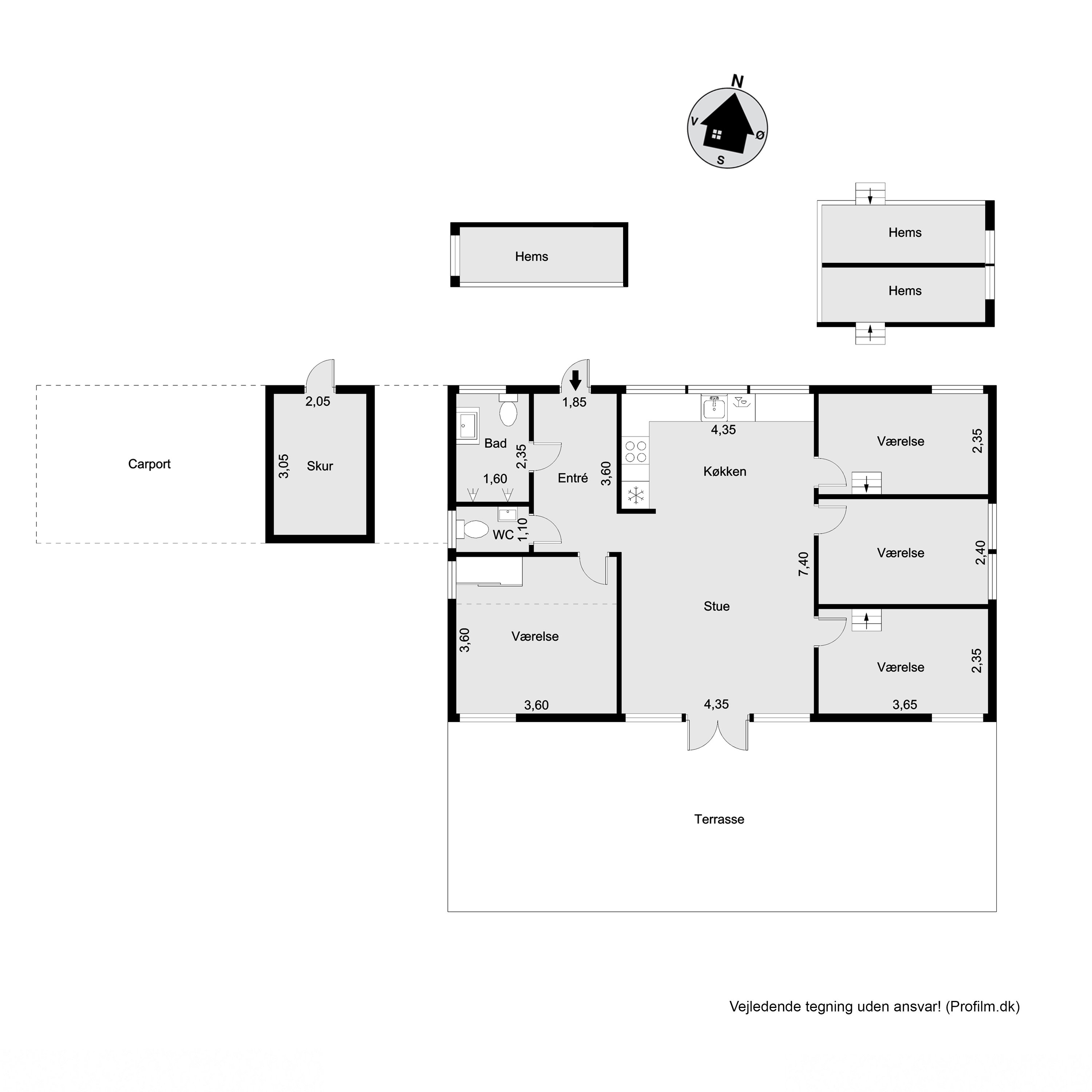 Plantegninger billede af Kishøjen 11, Bakkebjerg, 3230 Græsted
