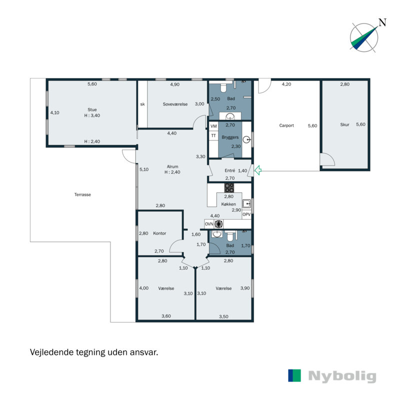 Plantegninger billede af Vestervang 65, 6650 Brørup
