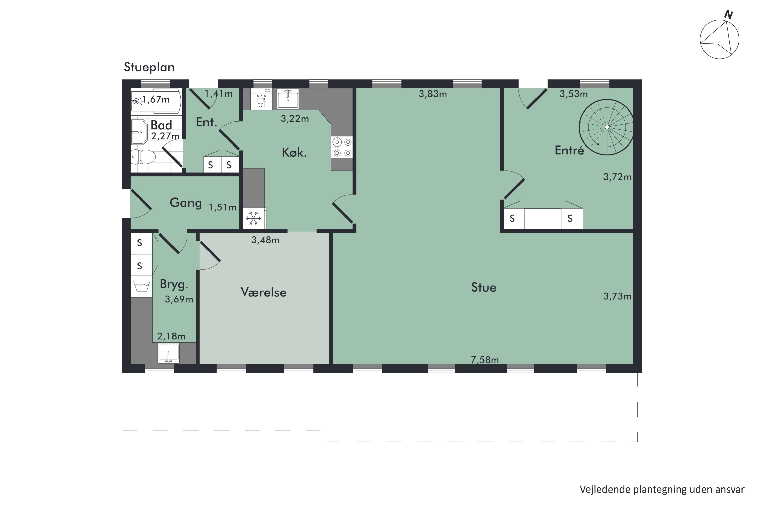 Plantegninger billede af Fragdrup Hedevej 7, Fragdrup, 9500 Hobro