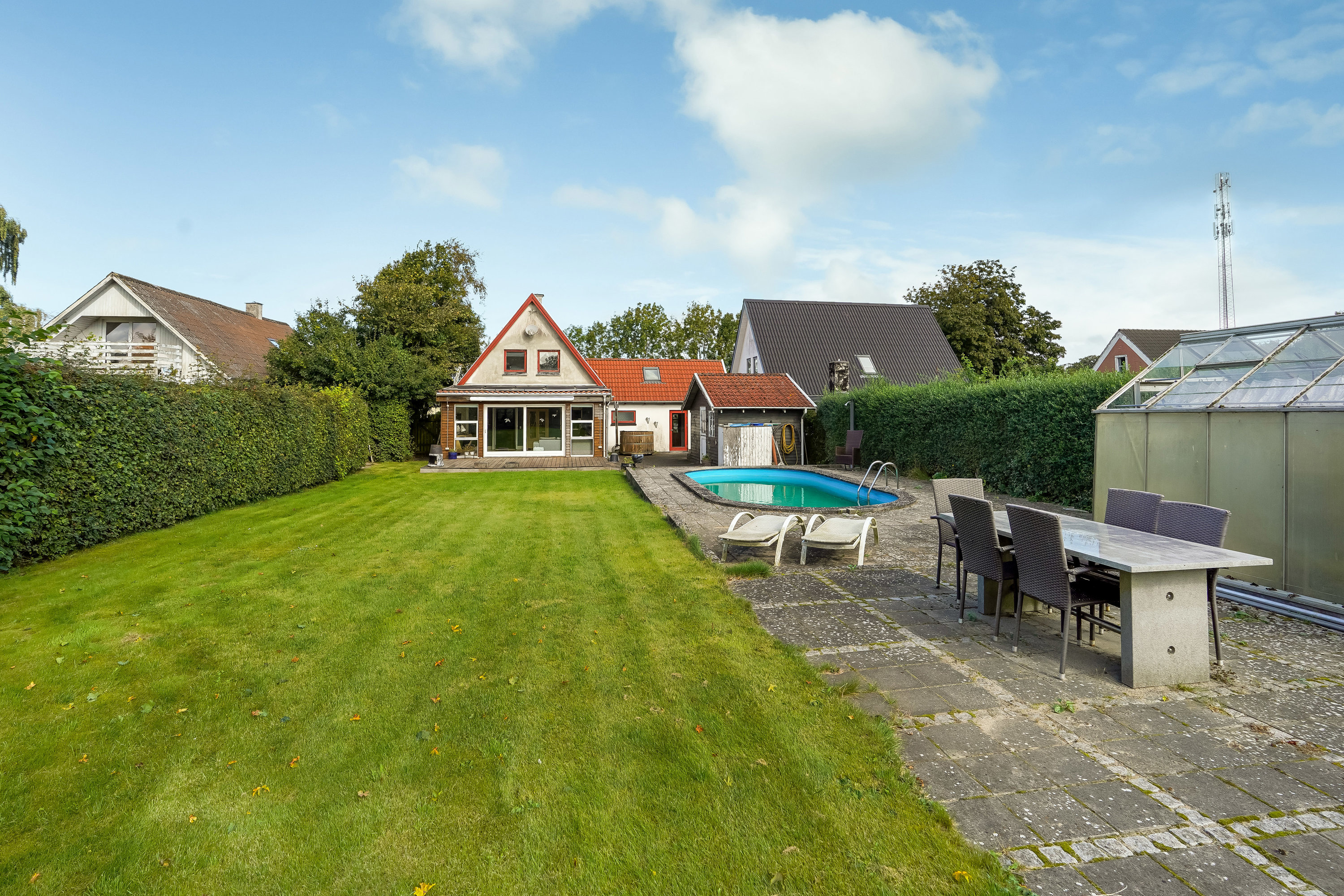 Fremhævet terrasse billede i fuldskærmstilstand. Billede af Odensevej 51, Verninge, 5690 Tommerup