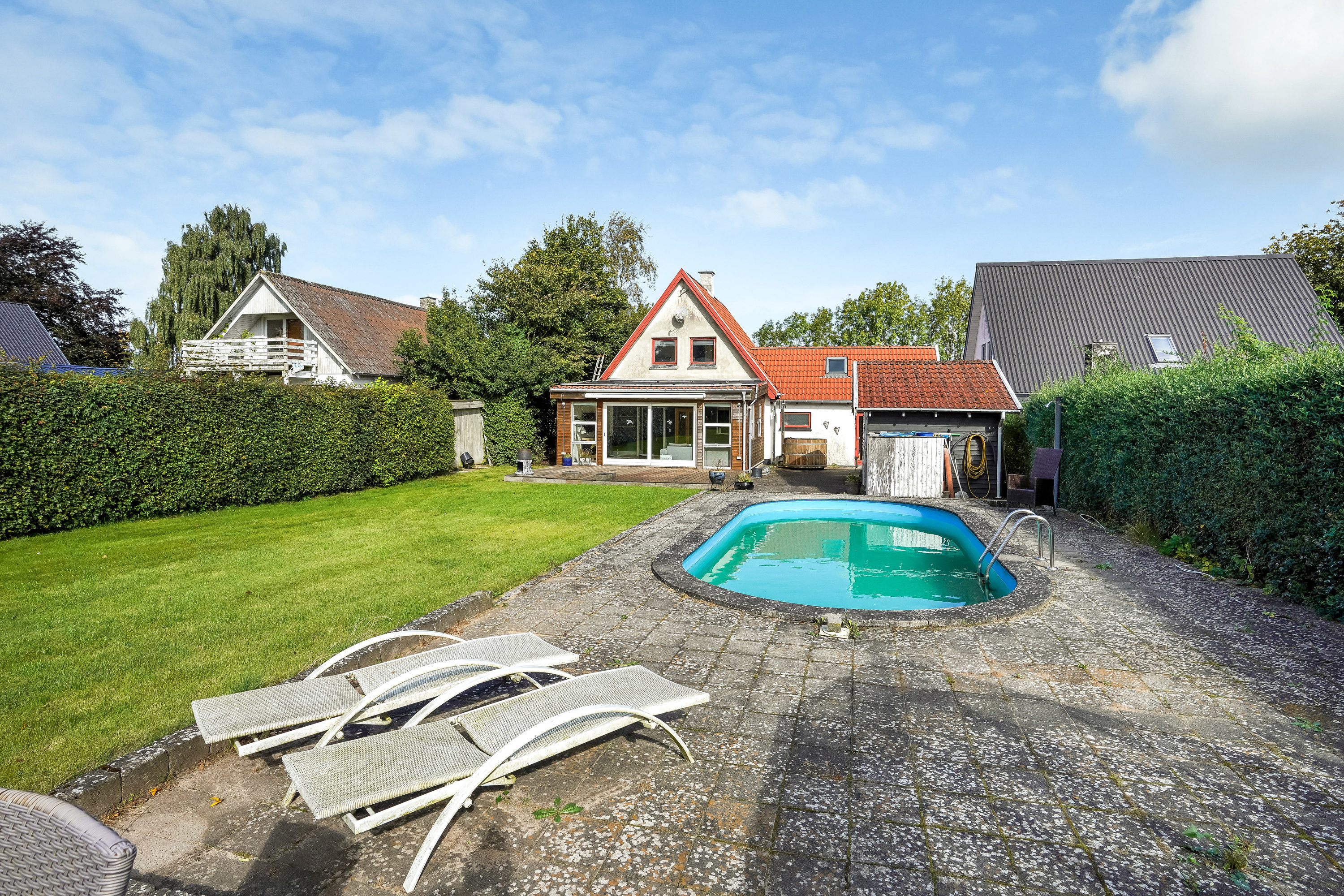 Fremhævet terrasse billede i fuldskærmstilstand. Billede af Odensevej 51, Verninge, 5690 Tommerup