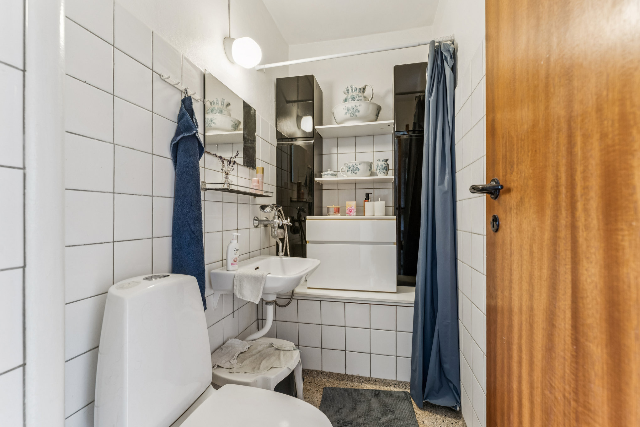 Fremhævet badeværelse billede i fuldskærmstilstand. Billede af Platanvej 56, 2. mf., 8930 Randers NØ