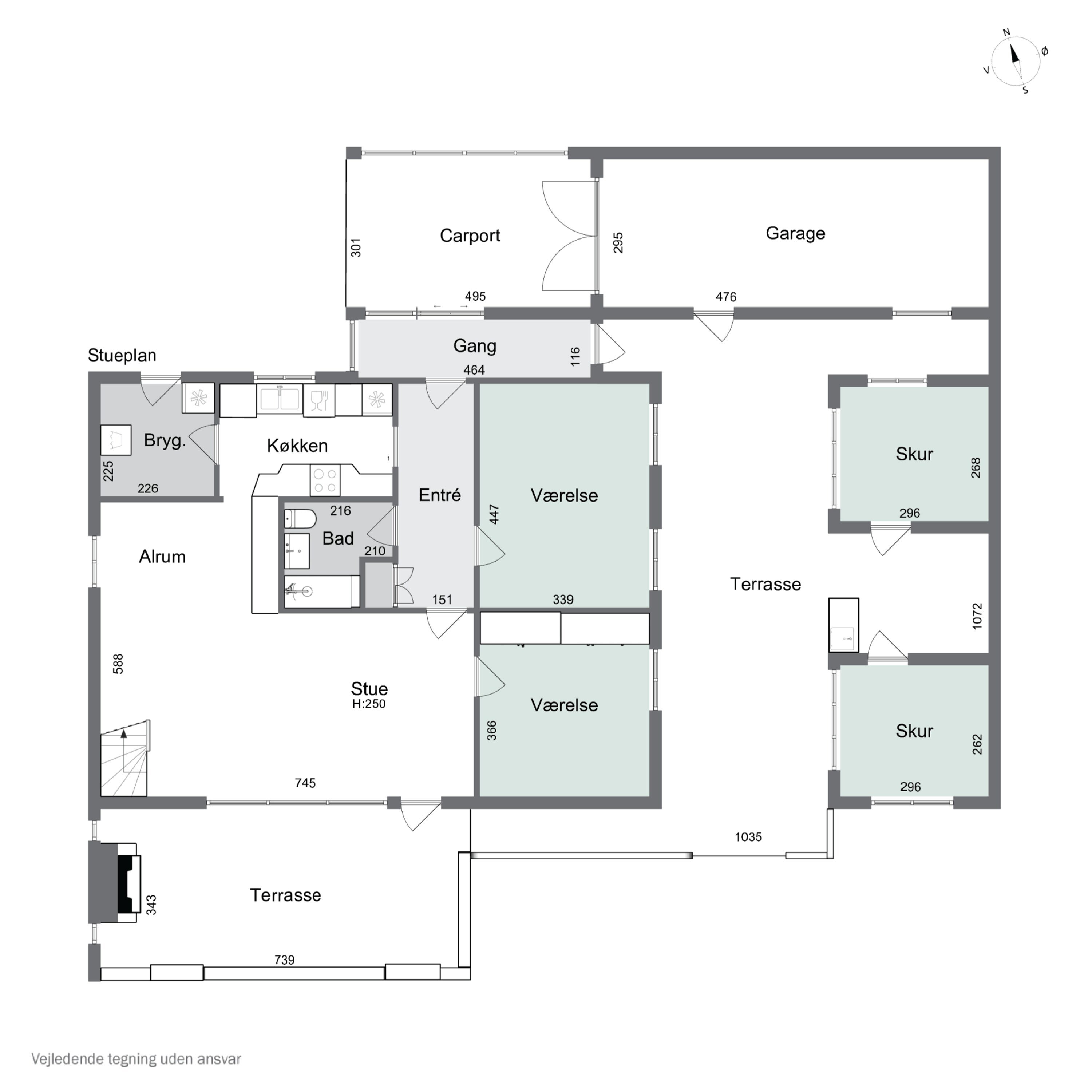 Plantegninger billede af Bovelgårdsvej 1, Gershøj, 4070 Kirke Hyllinge