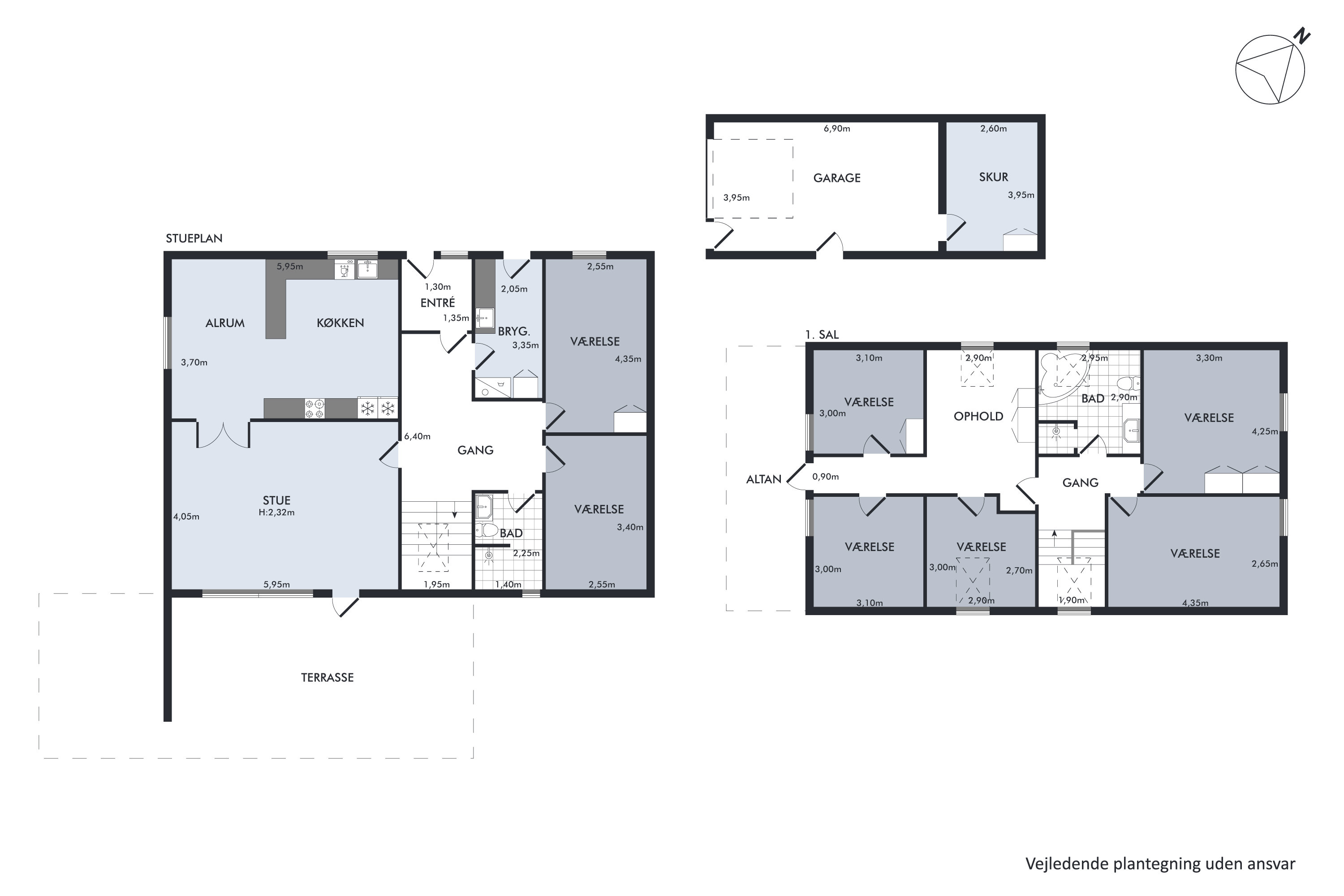 Plantegninger billede af Bjarkesvej 11, 8960 Randers SØ
