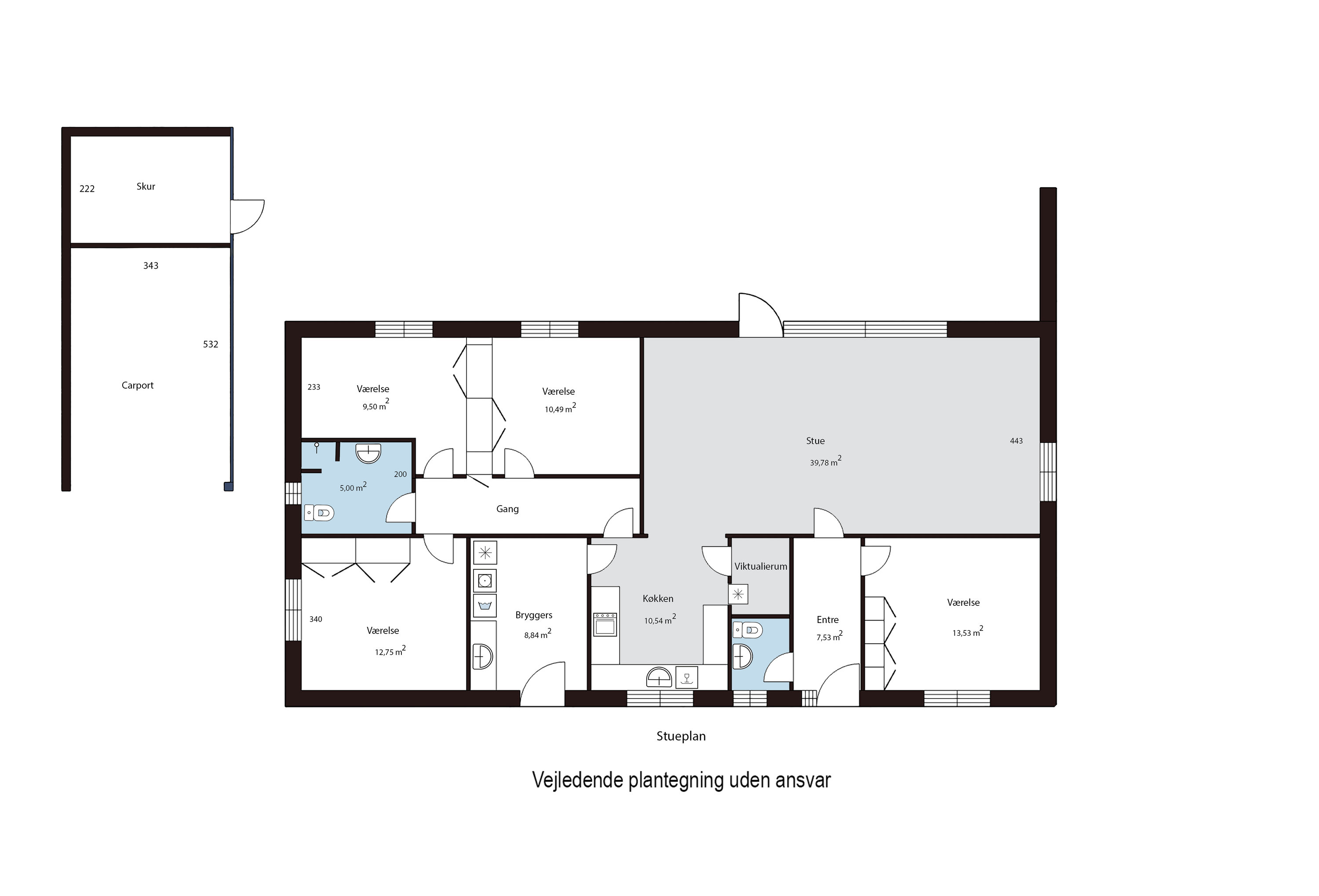 Plantegninger billede af Egevej 4, 5683 Haarby