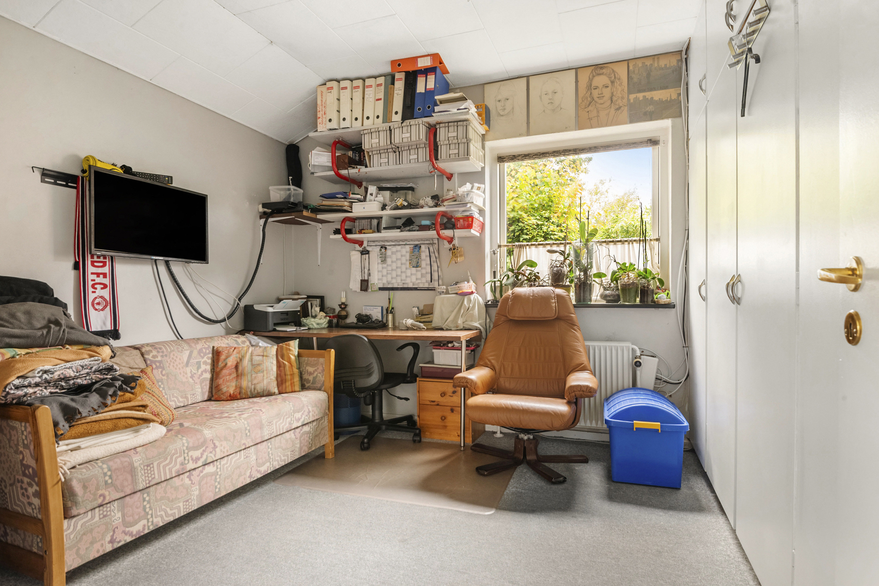 Fremhævet soveværelse billede i fuldskærmstilstand. Billede af Parkvej 22, 8300 Odder