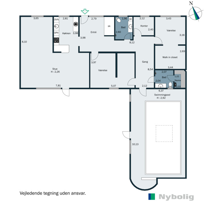 Plantegninger billede af Liljevænget 9, 8362 Hørning