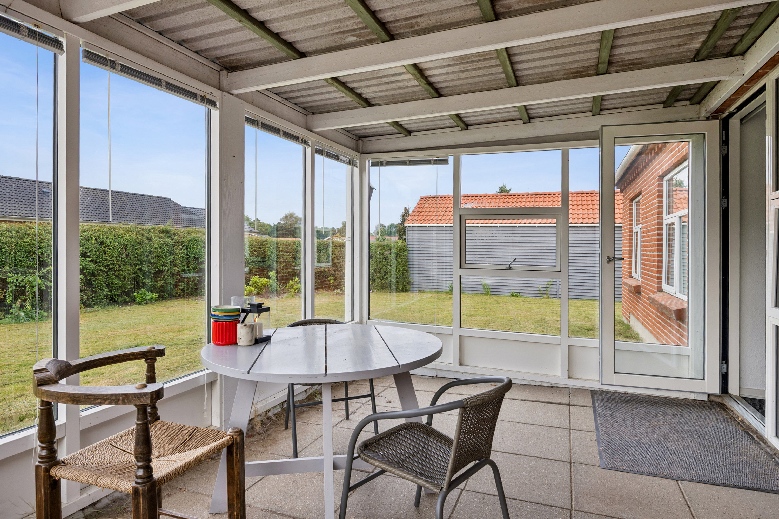 Fremhævet terrasse billede i fuldskærmstilstand. Billede af Pilevænget 29, 8961 Allingåbro