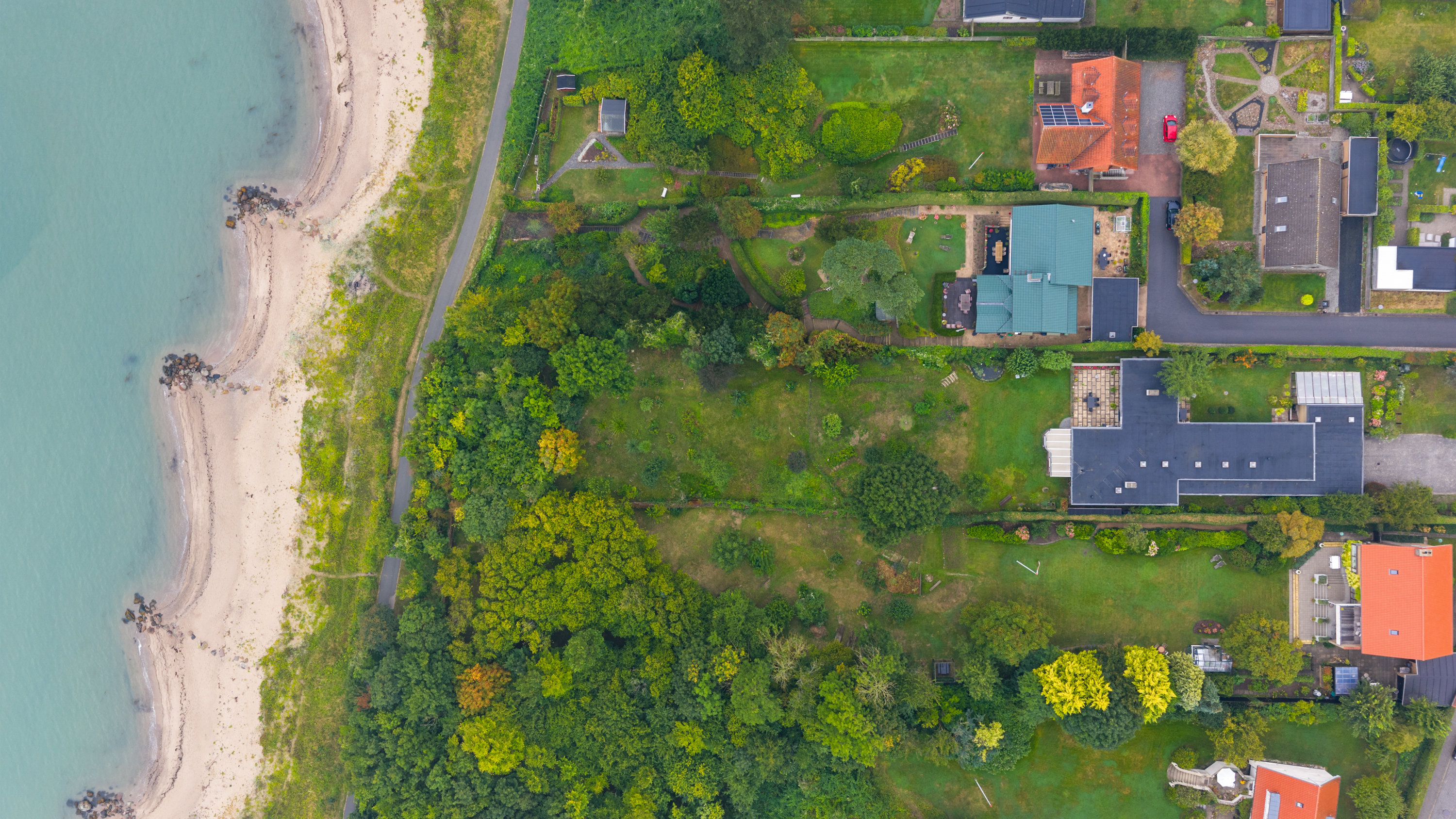 Fremhævet luftfoto billede i fuldskærmstilstand. Billede af Fælledvej 38, 7000 Fredericia