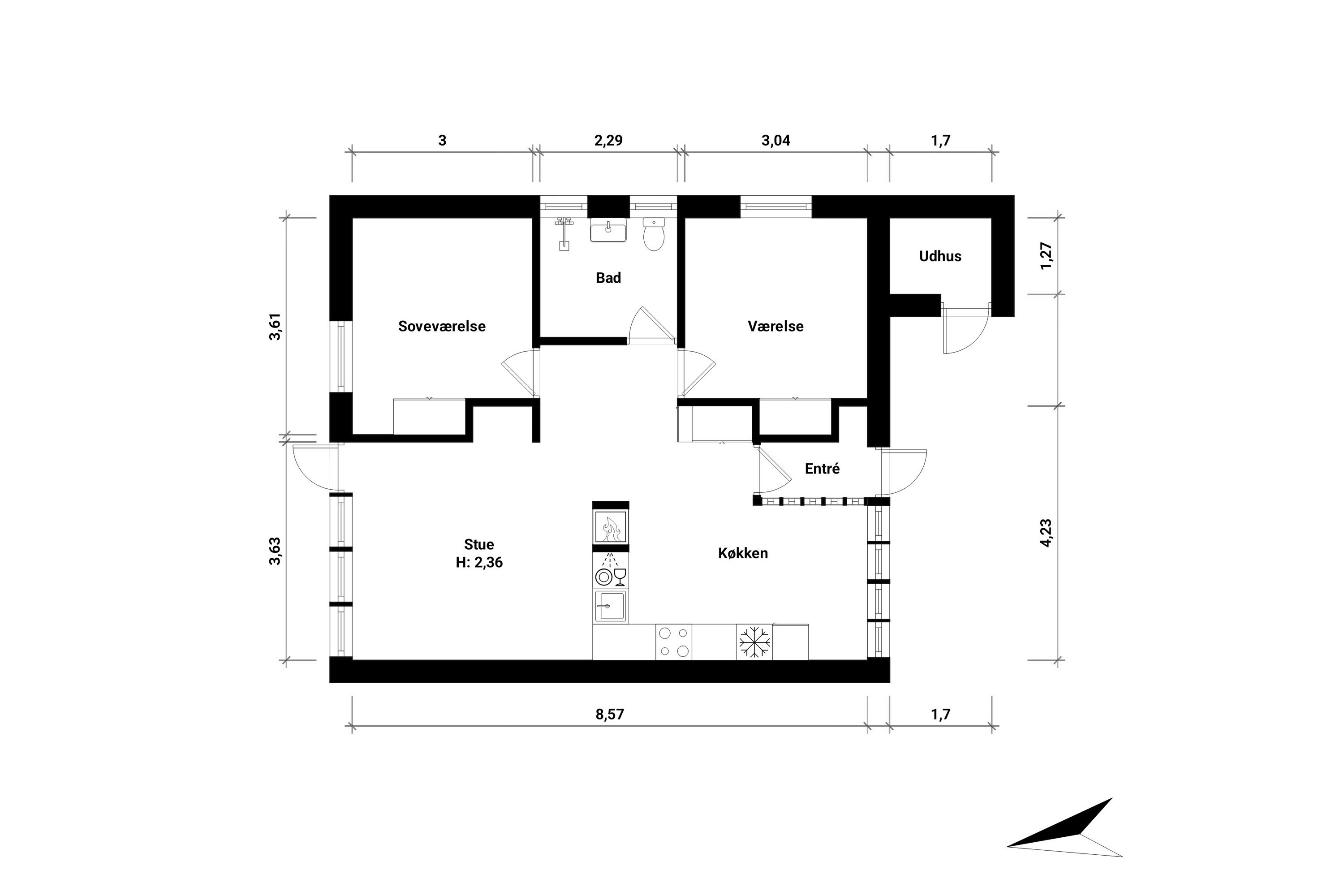 Plantegninger billede af B&#248;t&#248;lundvej 51, 4873 V&#230;ggerl&#248;se