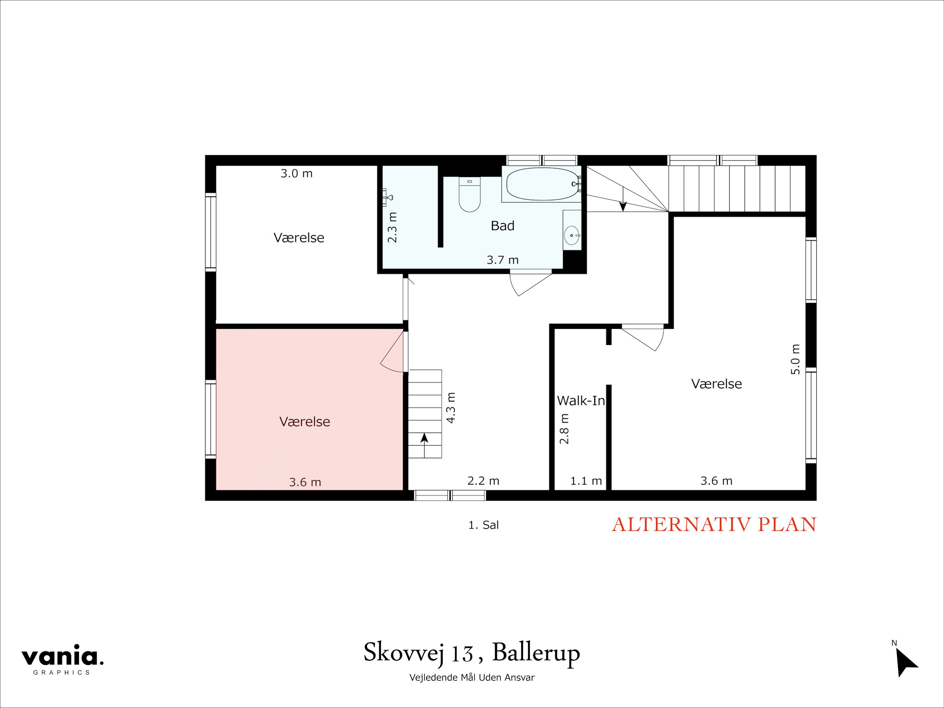 Plantegninger billede af Skovvej 13, 2750 Ballerup