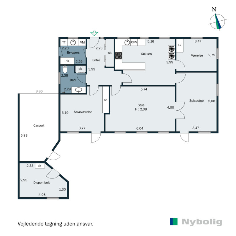 Plantegninger billede af Søndermarksvej 62, Sejet, 8700 Horsens