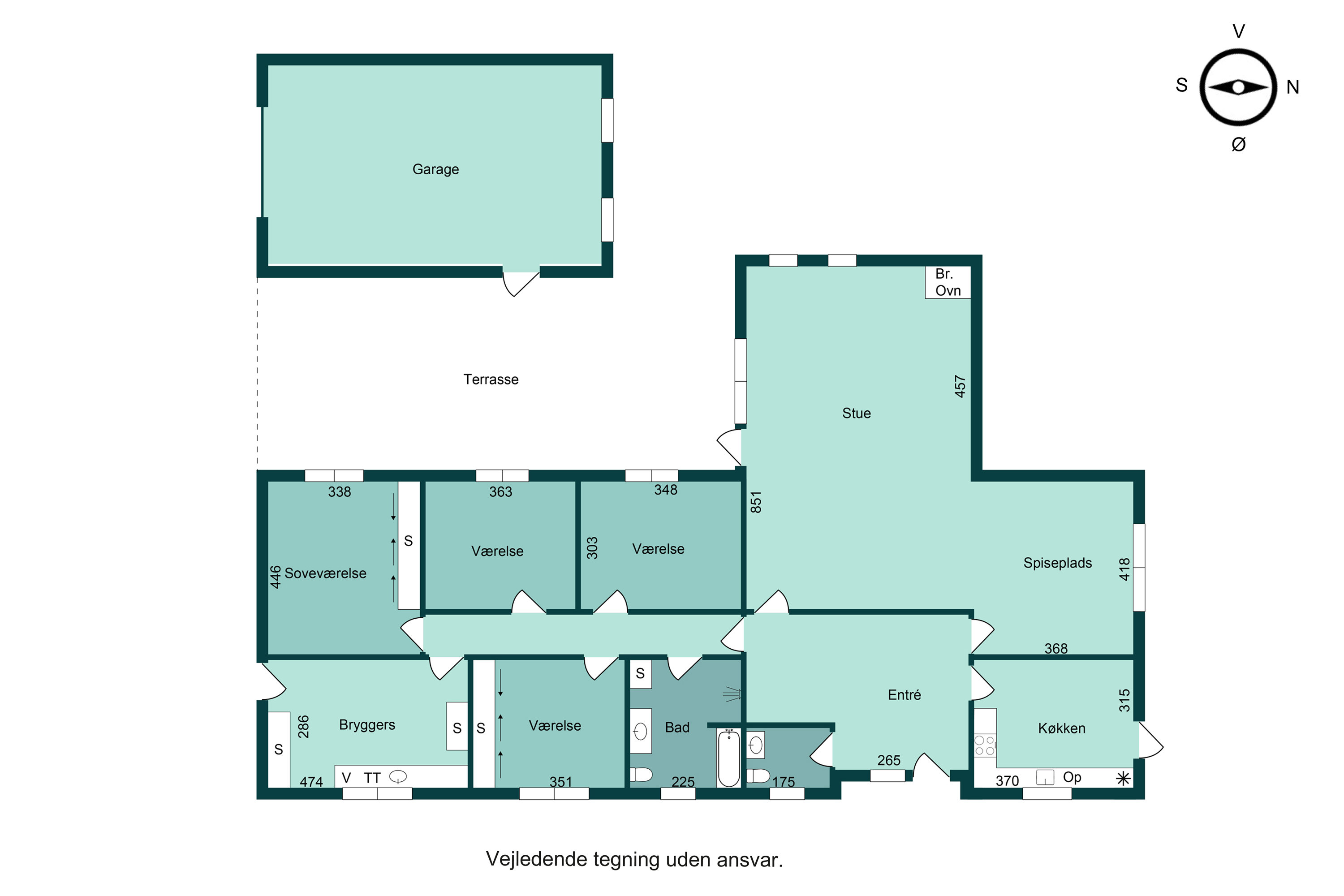 Plantegninger billede af Sydvestvej 68, 8700 Horsens