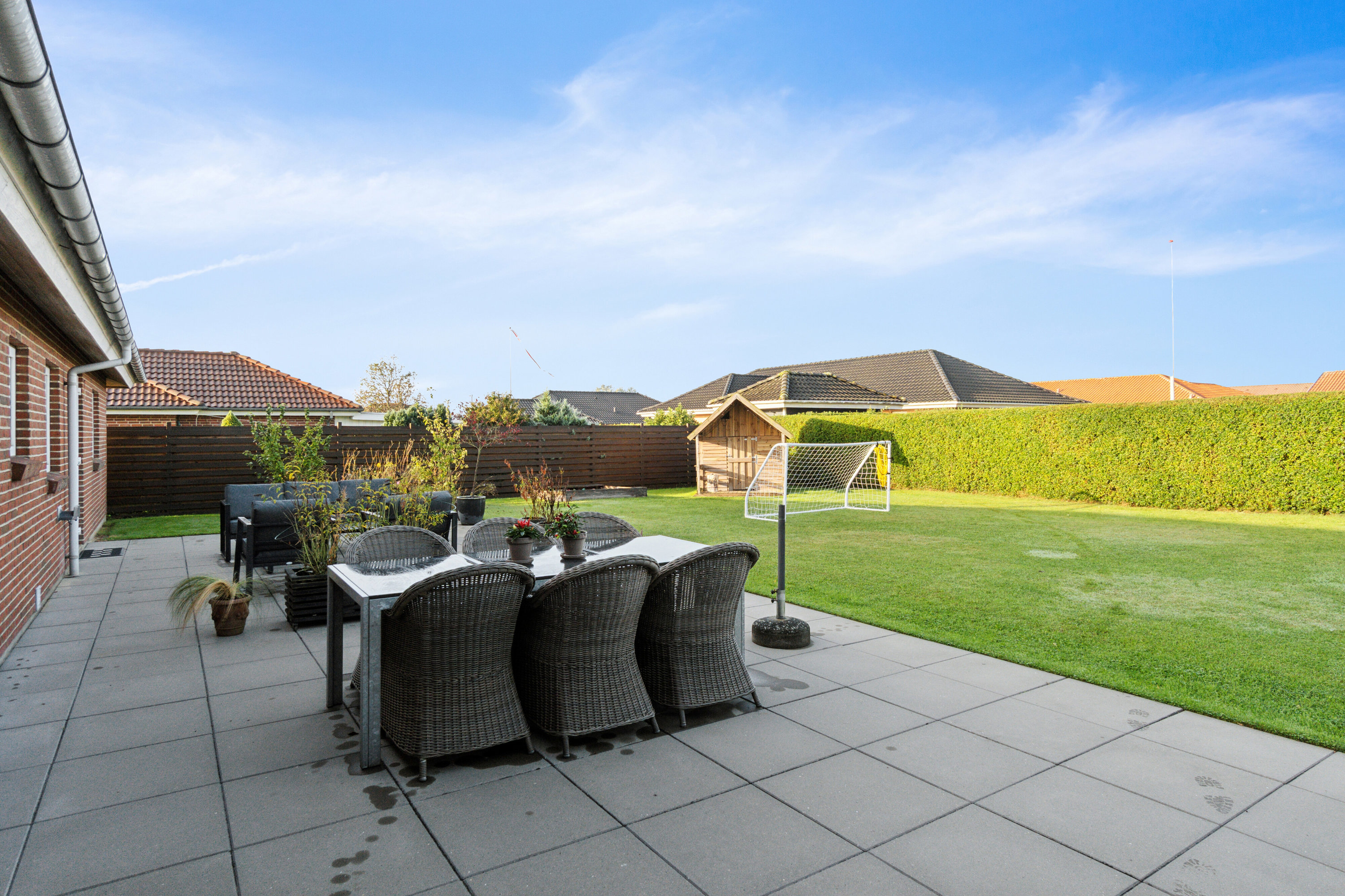 Fremhævet terrasse billede i fuldskærmstilstand. Billede af Peter Bonnens Vej 71, 7430 Ikast