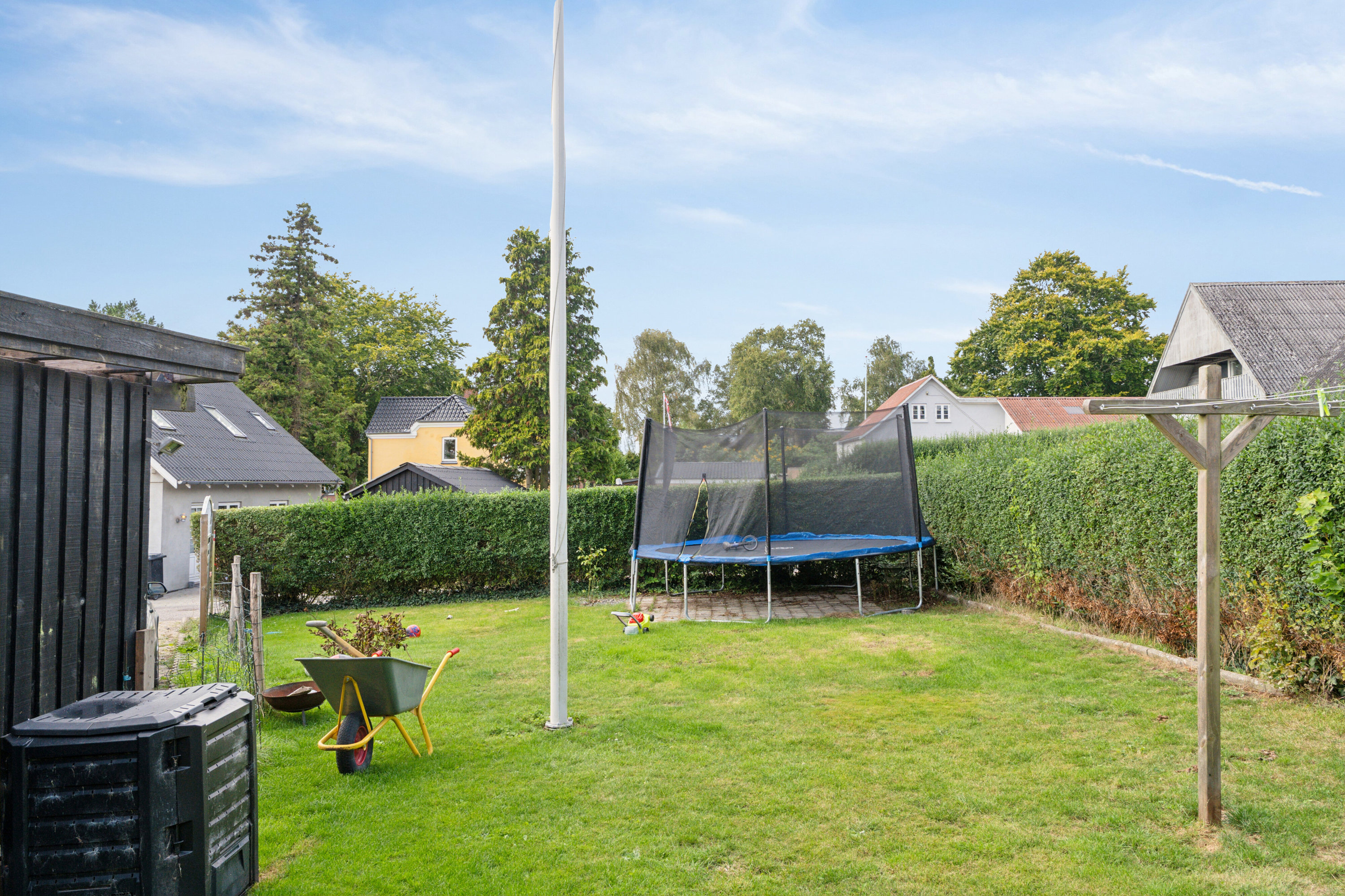 Fremhævet set fra haven billede i fuldskærmstilstand. Billede af Gimlingevej 15, Flakkebjerg, 4200 Slagelse