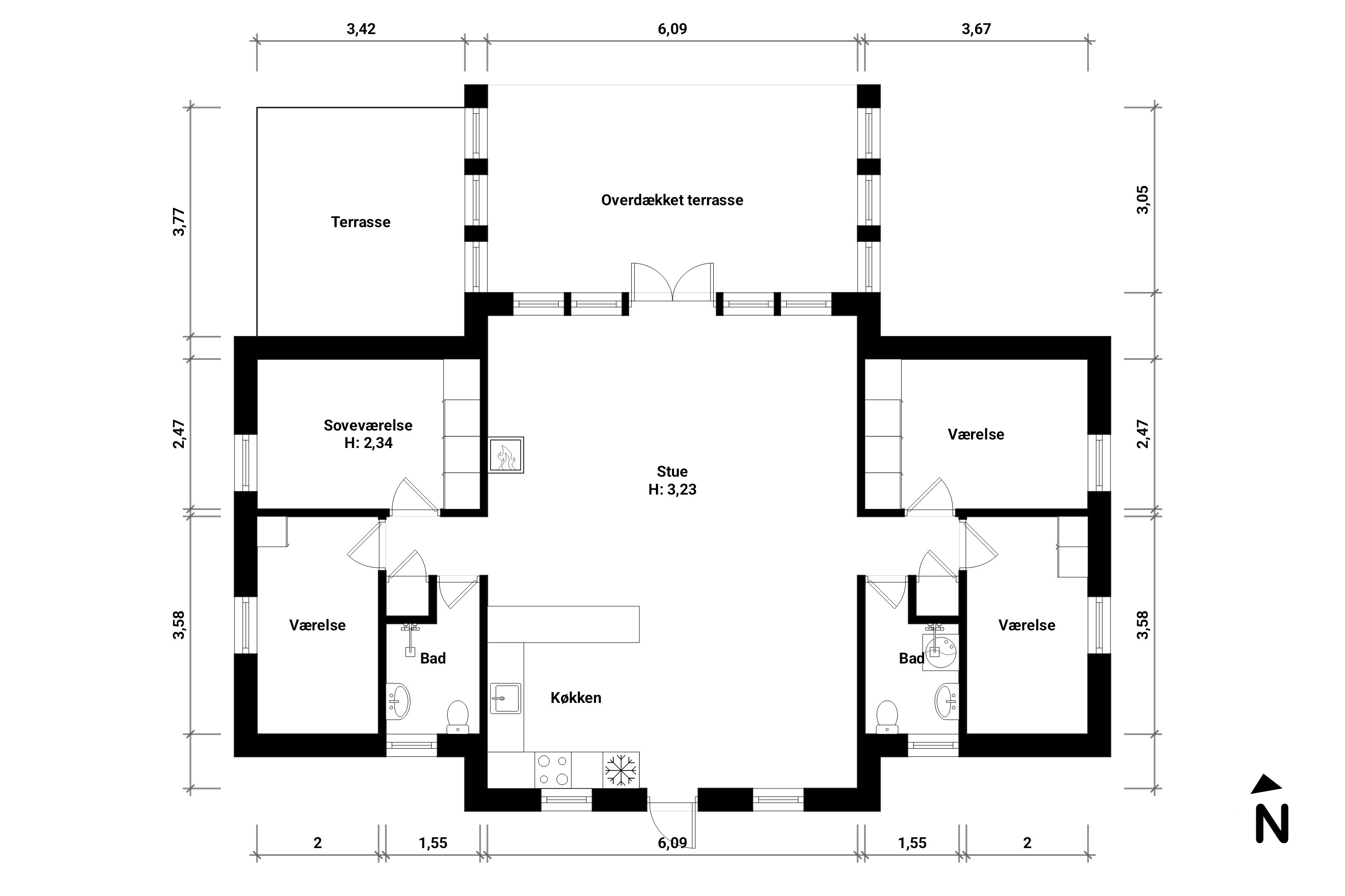 Plantegninger billede af Birkely 19, 4880 Nysted
