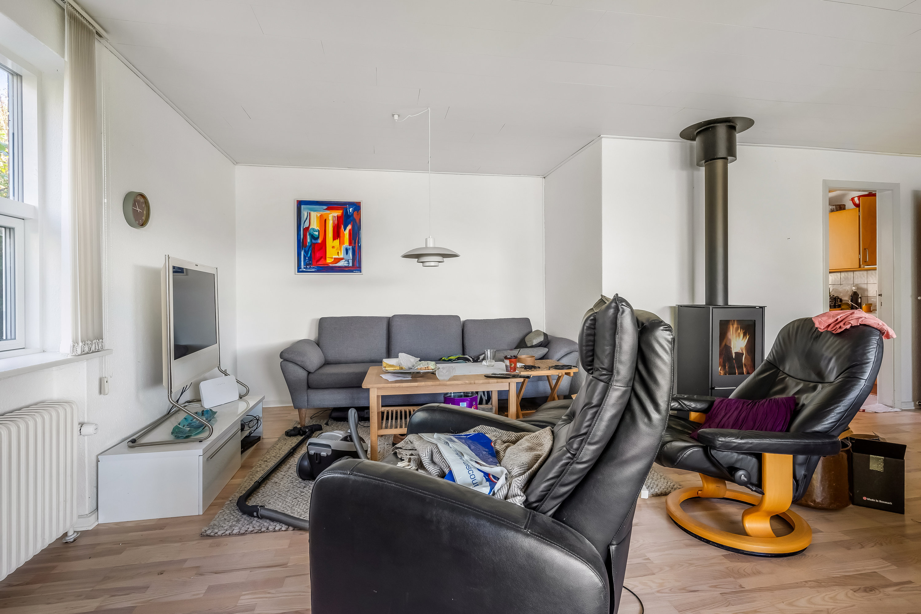 Fremhævet stue billede i fuldskærmstilstand. Billede af Rydevej 8, Ryde, 7830 Vinderup