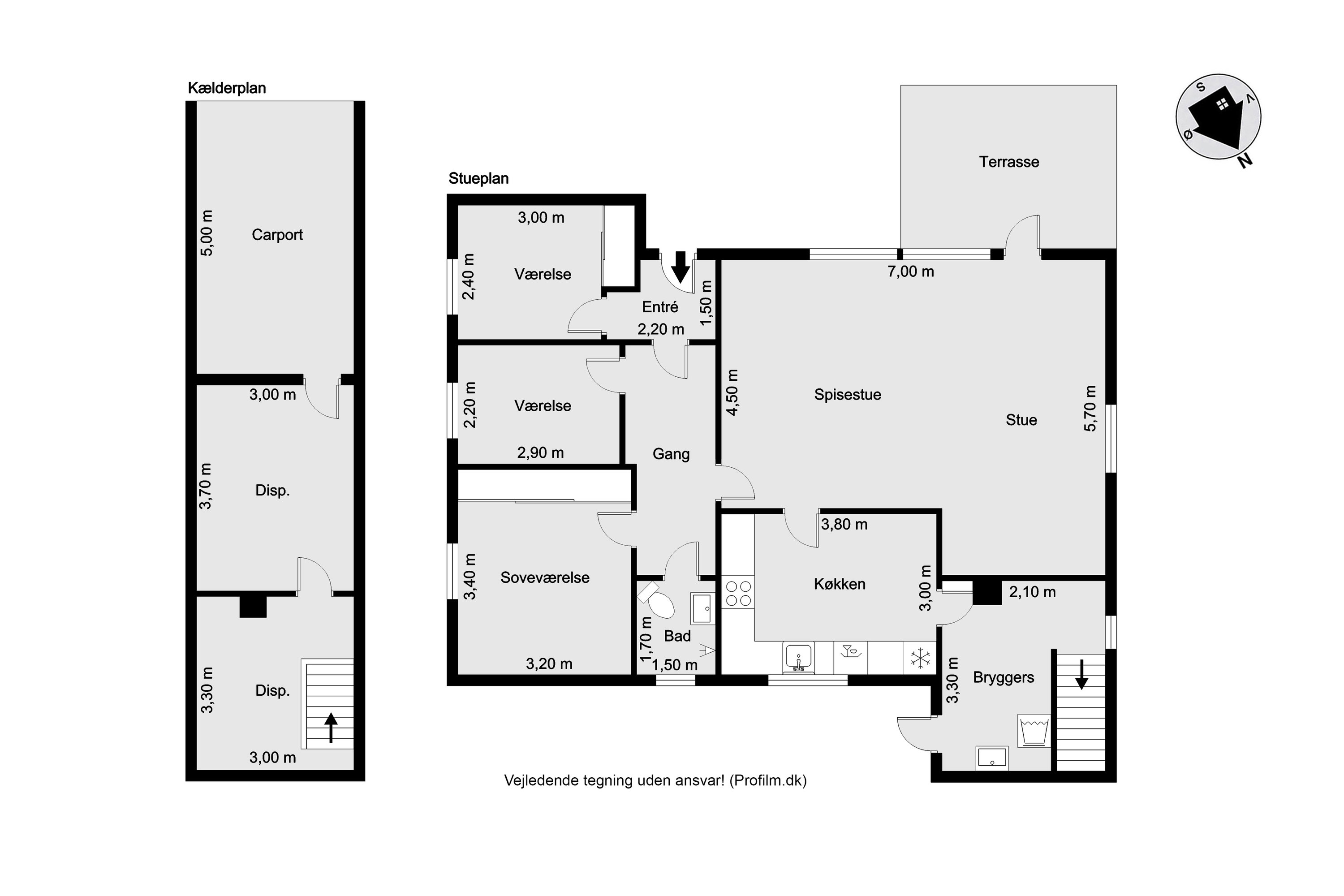 Plantegninger billede af Rydevej 8, Ryde, 7830 Vinderup