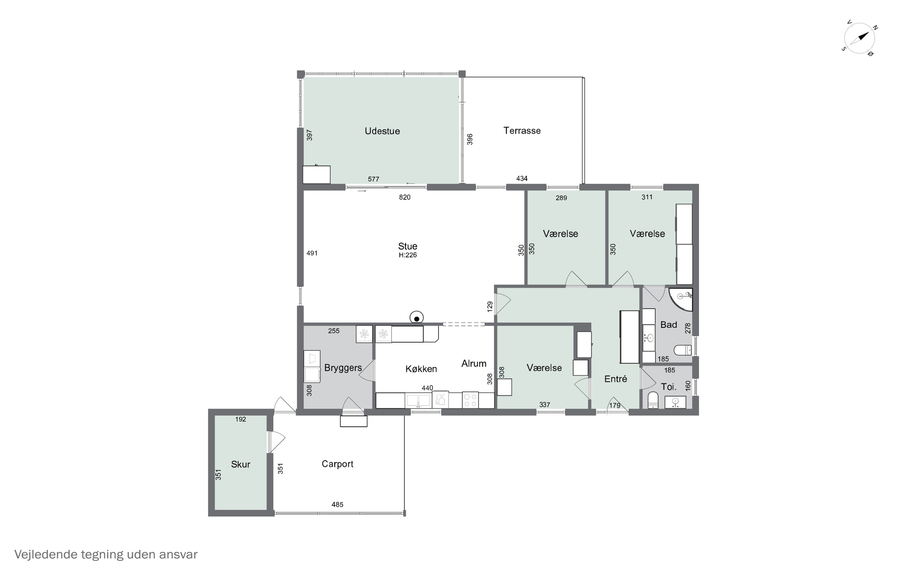Plantegninger billede af Mosevænget 2, Snoldelev, 4621 Gadstrup