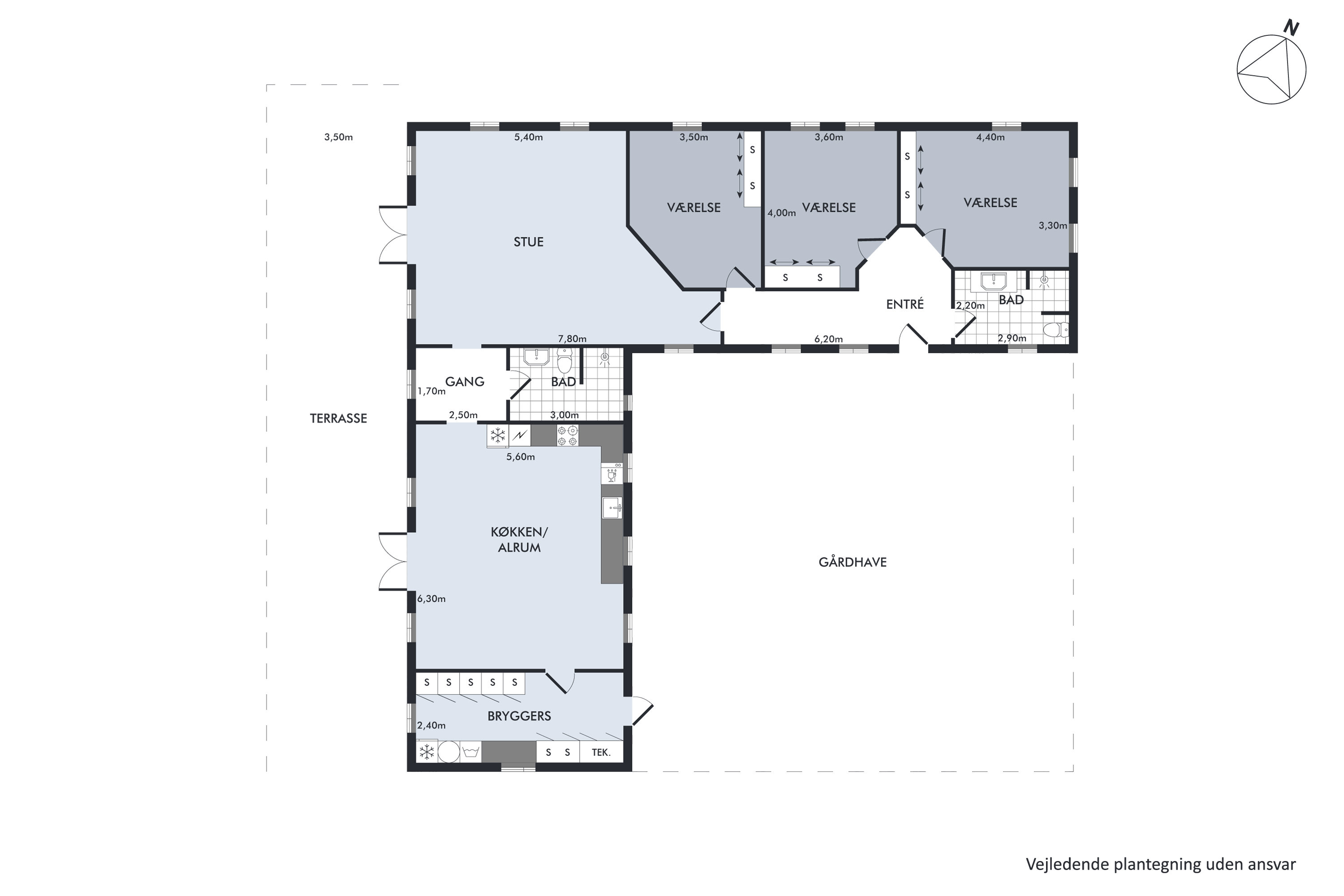 Plantegninger billede af Lillegade 33, 2670 Greve