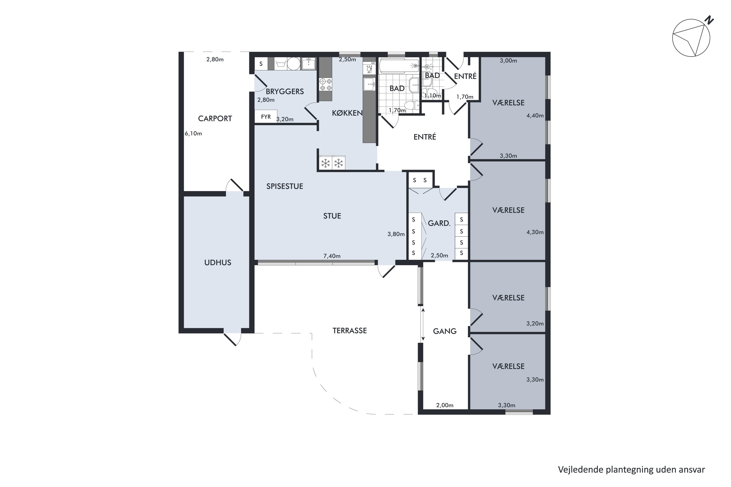 Plantegninger billede af Rørager 9, 2670 Greve