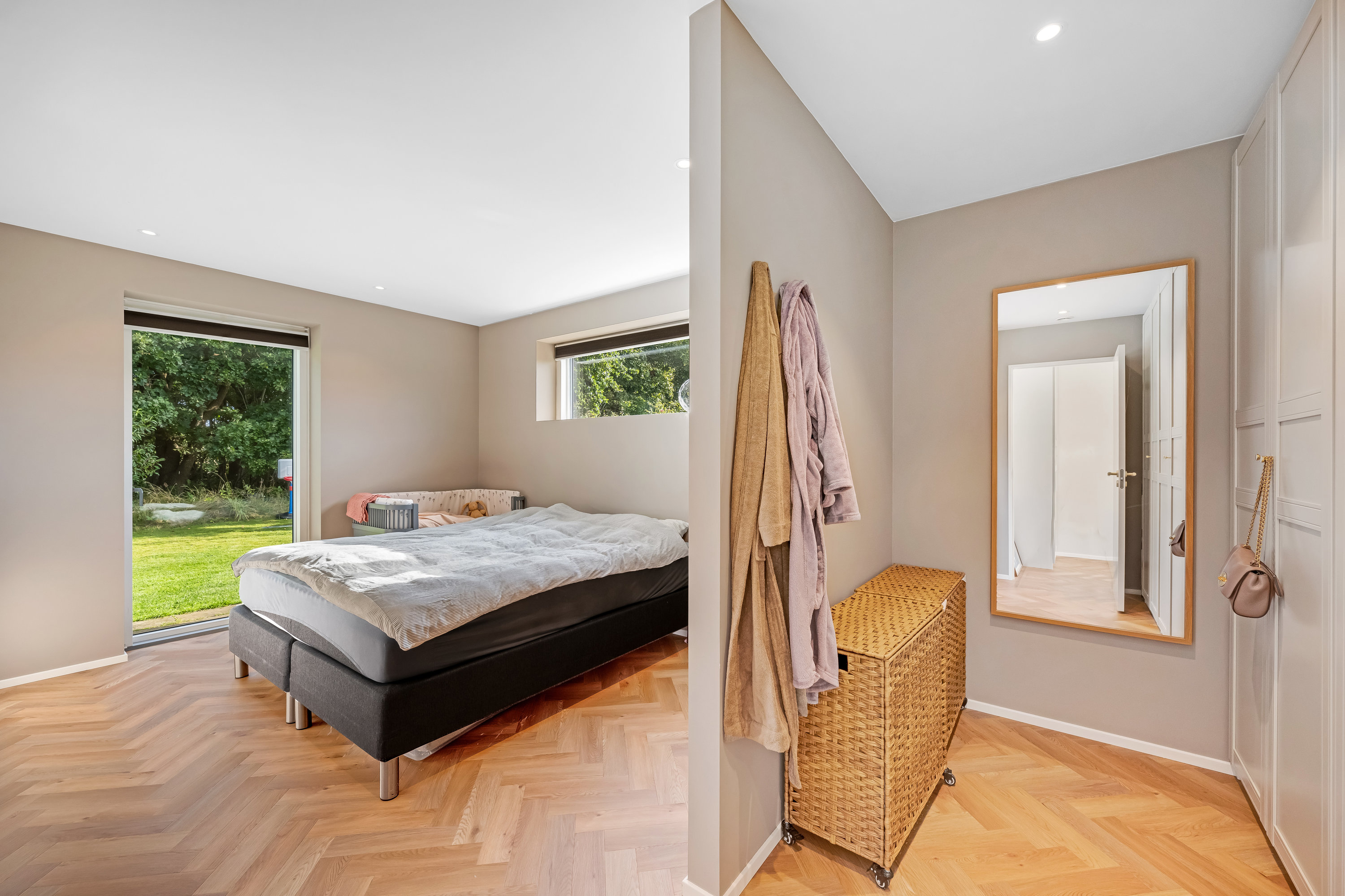 Fremhævet soveværelse billede i fuldskærmstilstand. Billede af Oldager Allé 40, 6900 Skjern