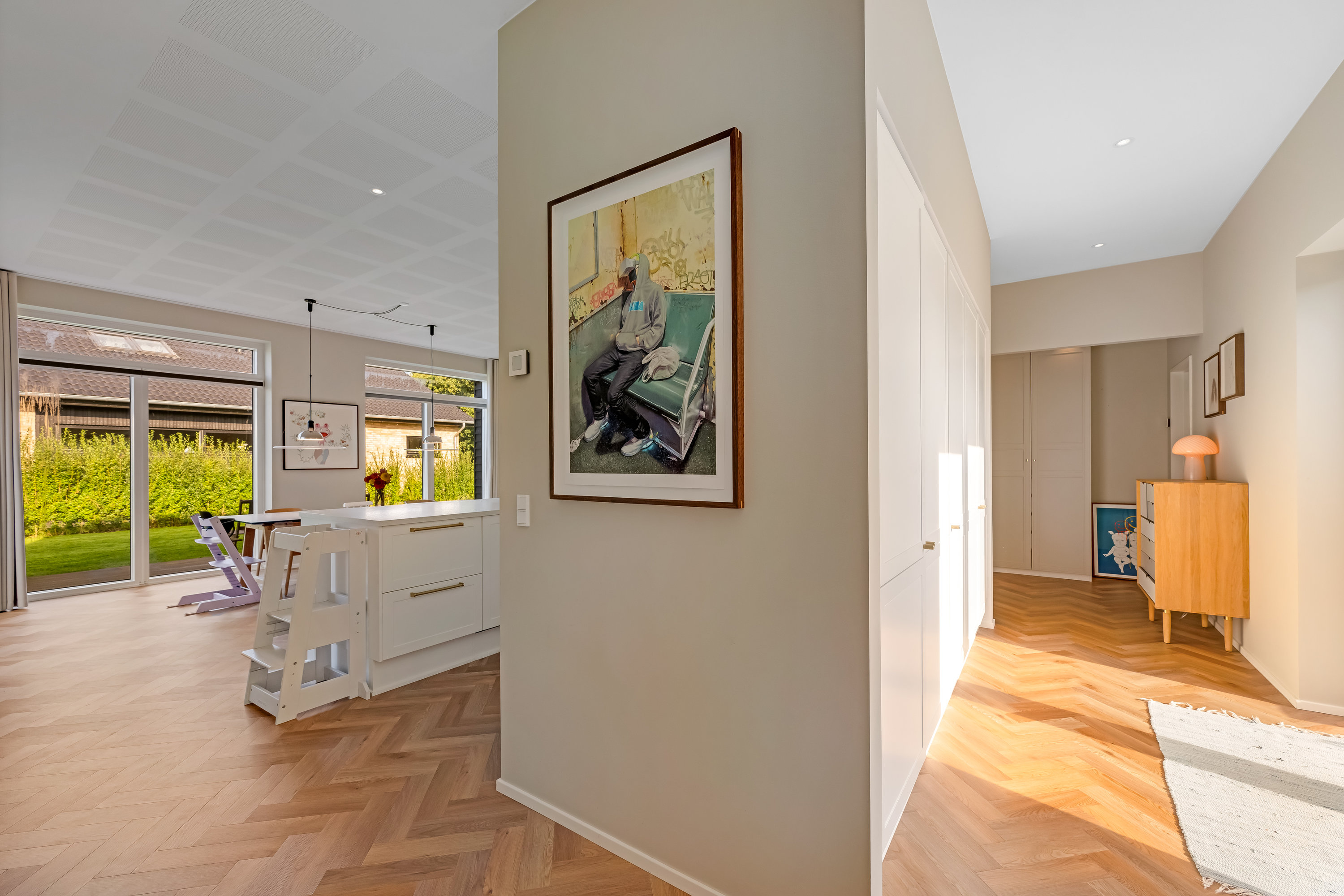 Fremhævet gang billede i fuldskærmstilstand. Billede af Oldager Allé 40, 6900 Skjern