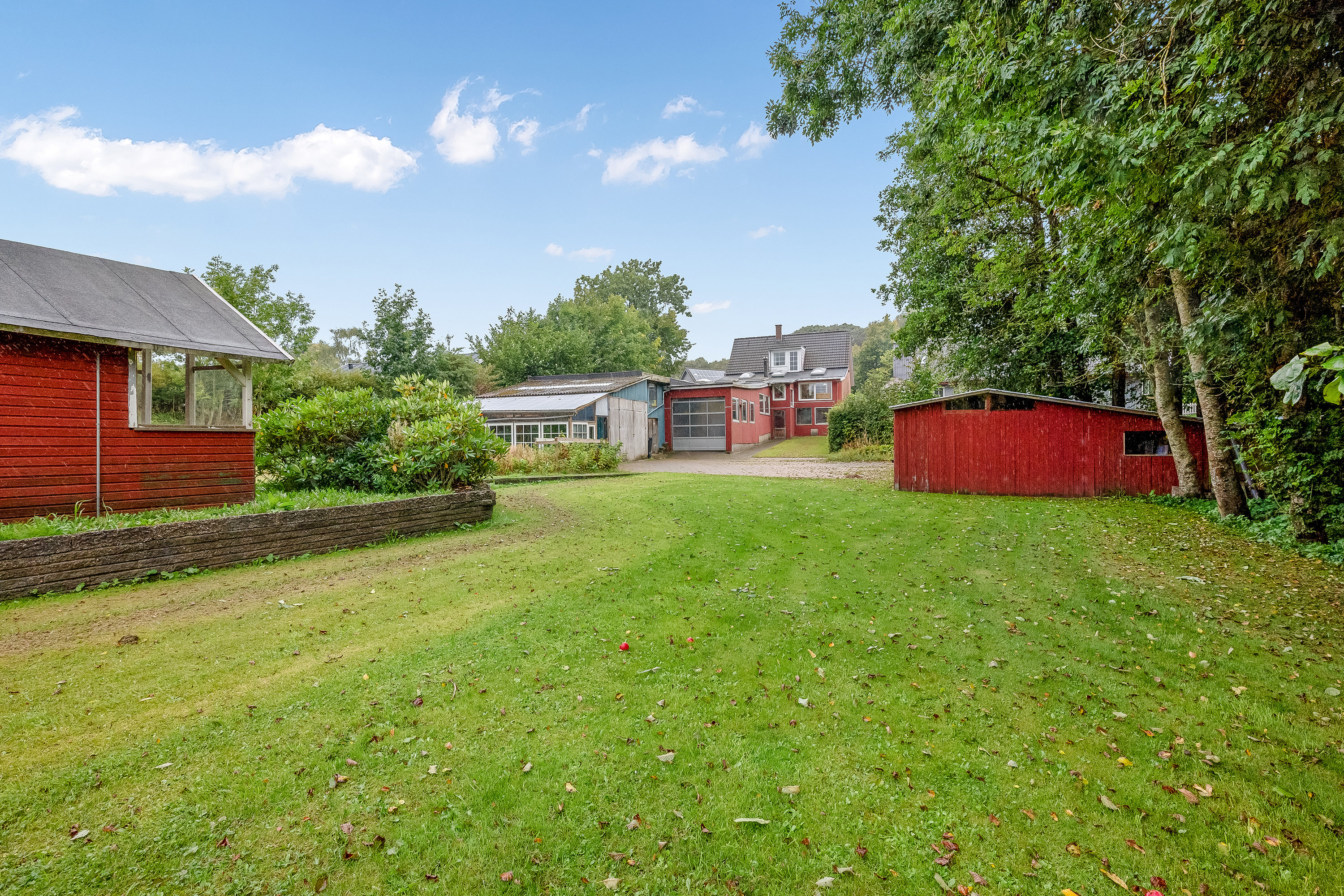 Fremhævet have billede i fuldskærmstilstand. Billede af Borupsvej 1, 7550 Sørvad