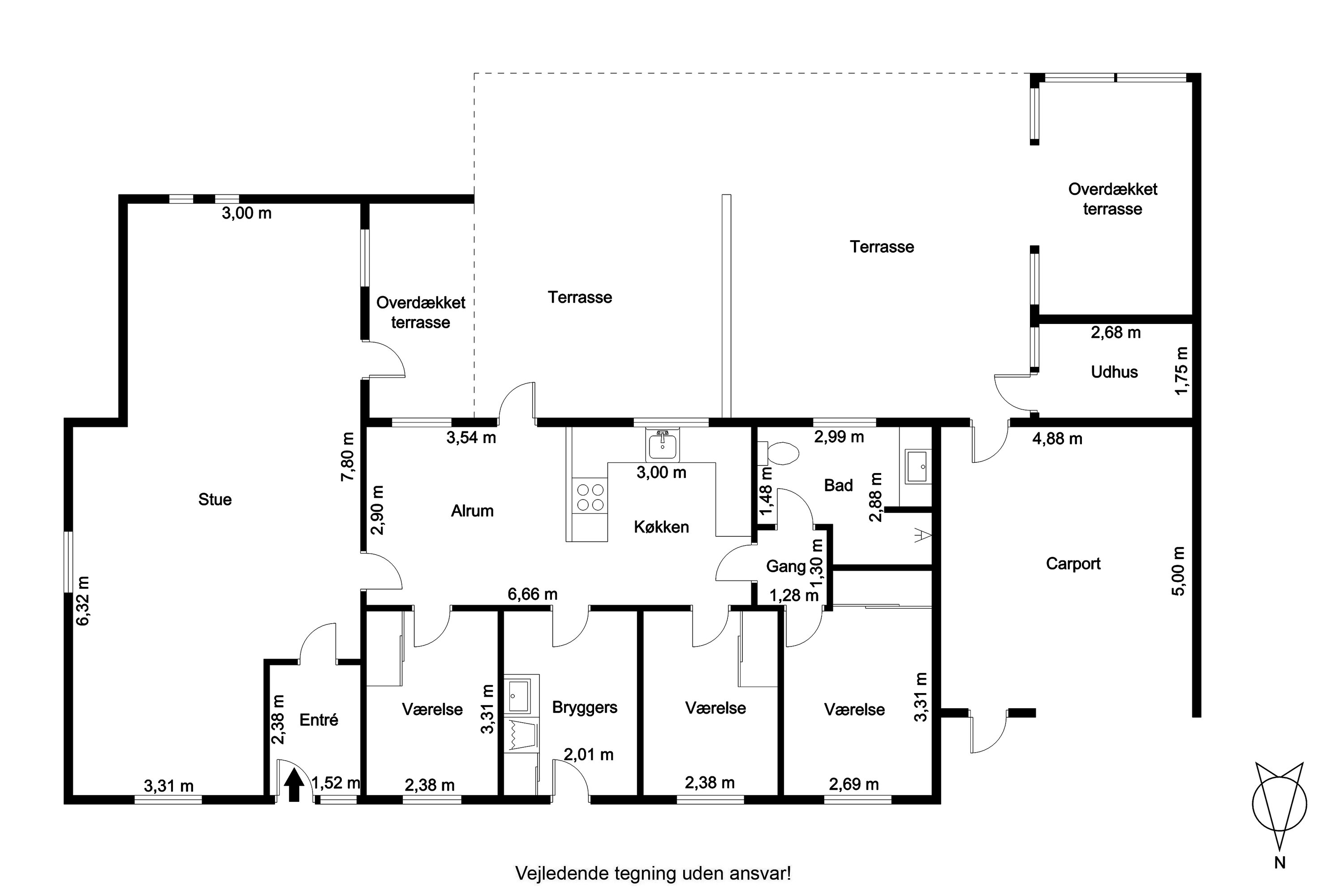 Plantegninger billede af Damsgårdsvej 1, 9900 Frederikshavn