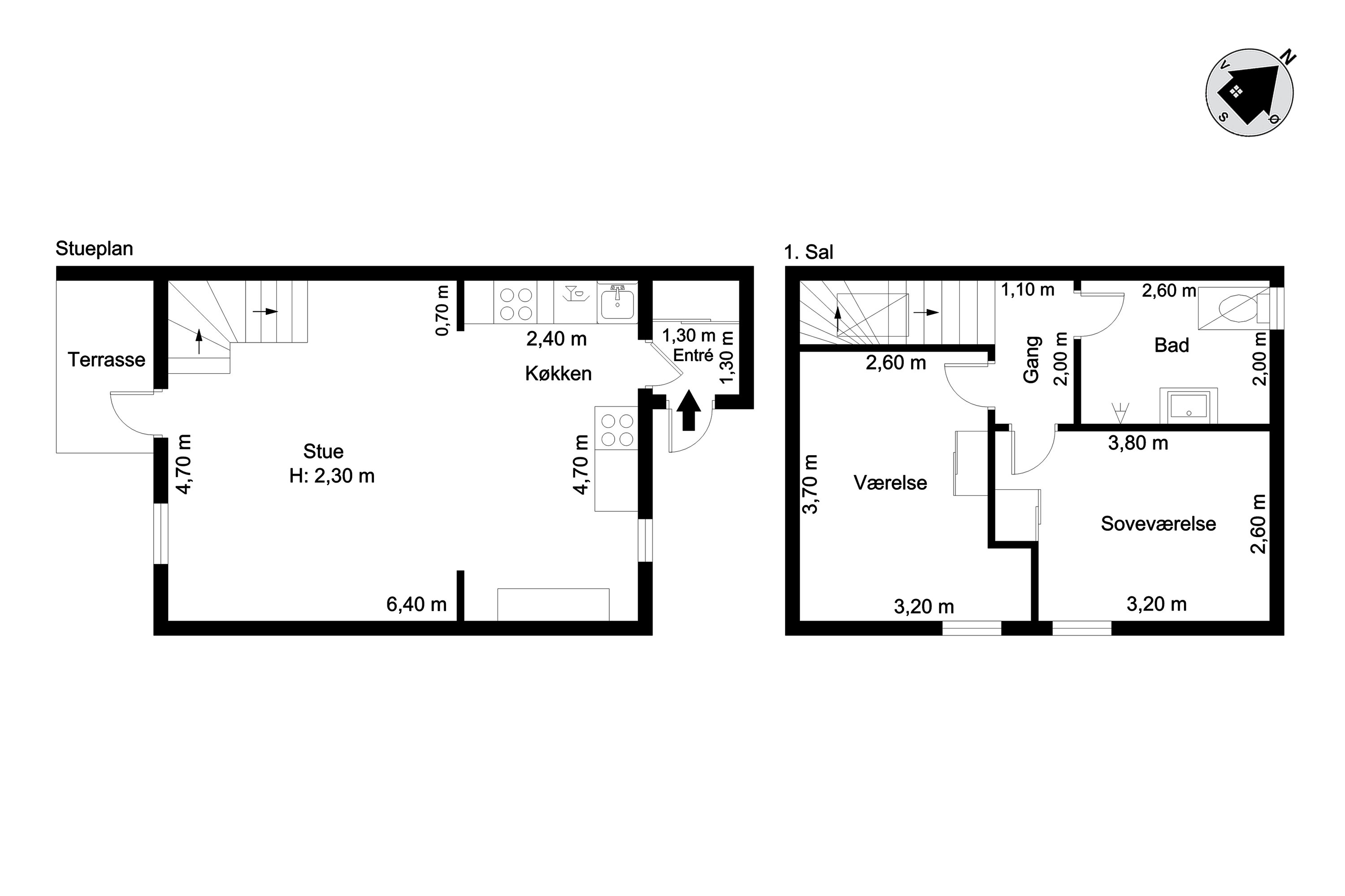 Plantegninger billede af Vestergade 111A, Havneby, 6792 Rømø
