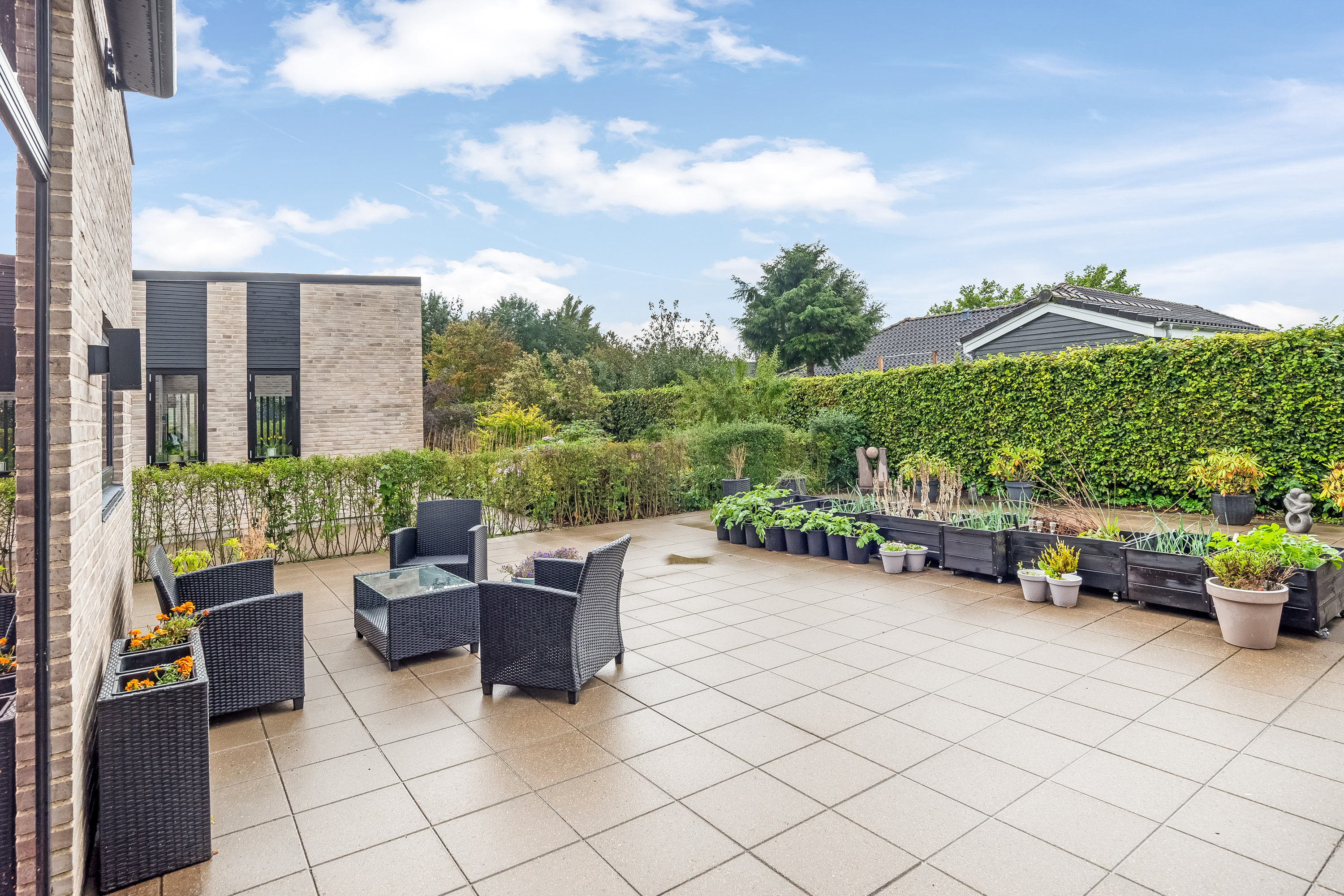 Fremhævet gårdhave billede i fuldskærmstilstand. Billede af Knud Aggers Vej 39B, 7500 Holstebro