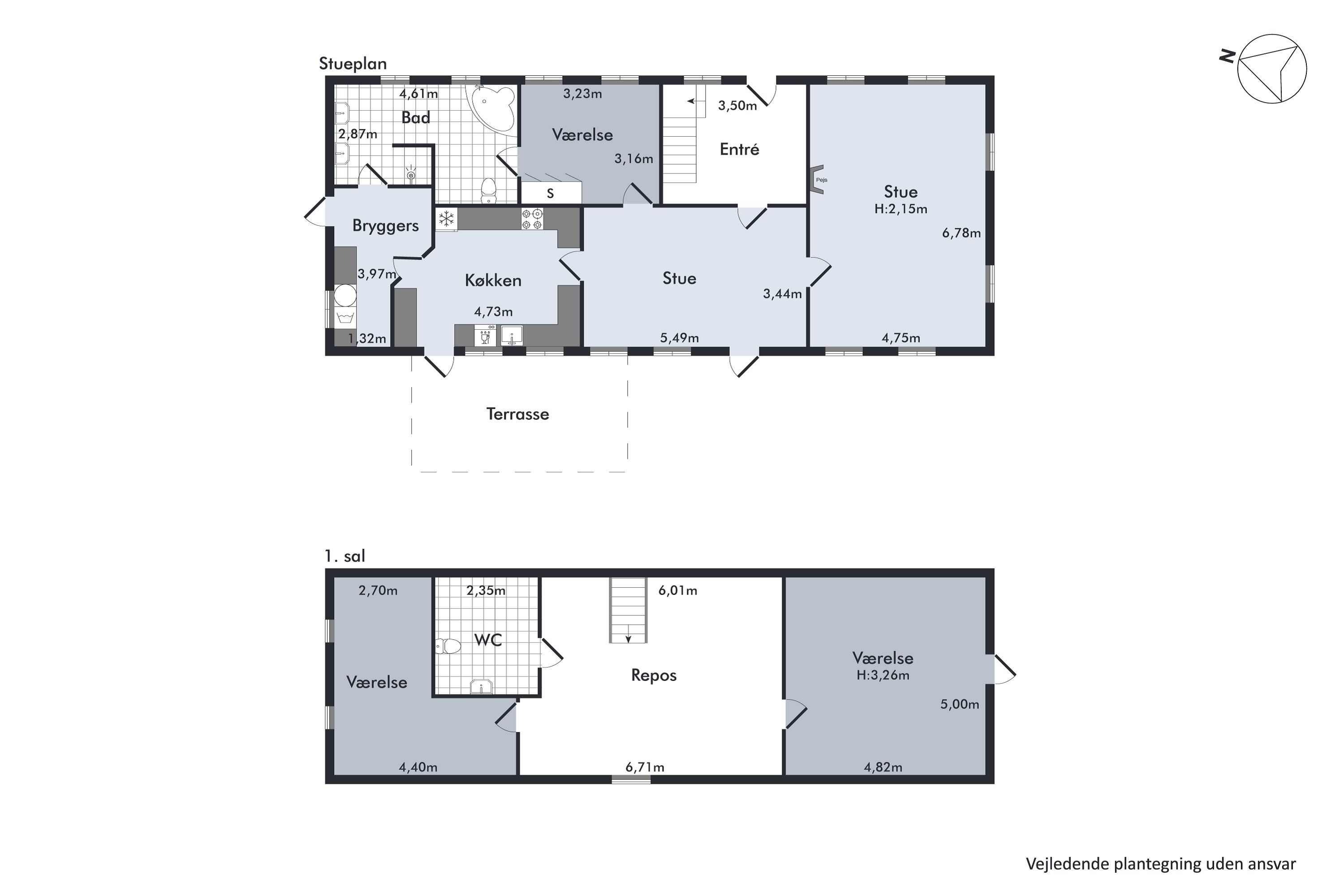 Plantegninger billede af Tronkærvej 50, 8530 Hjortshøj