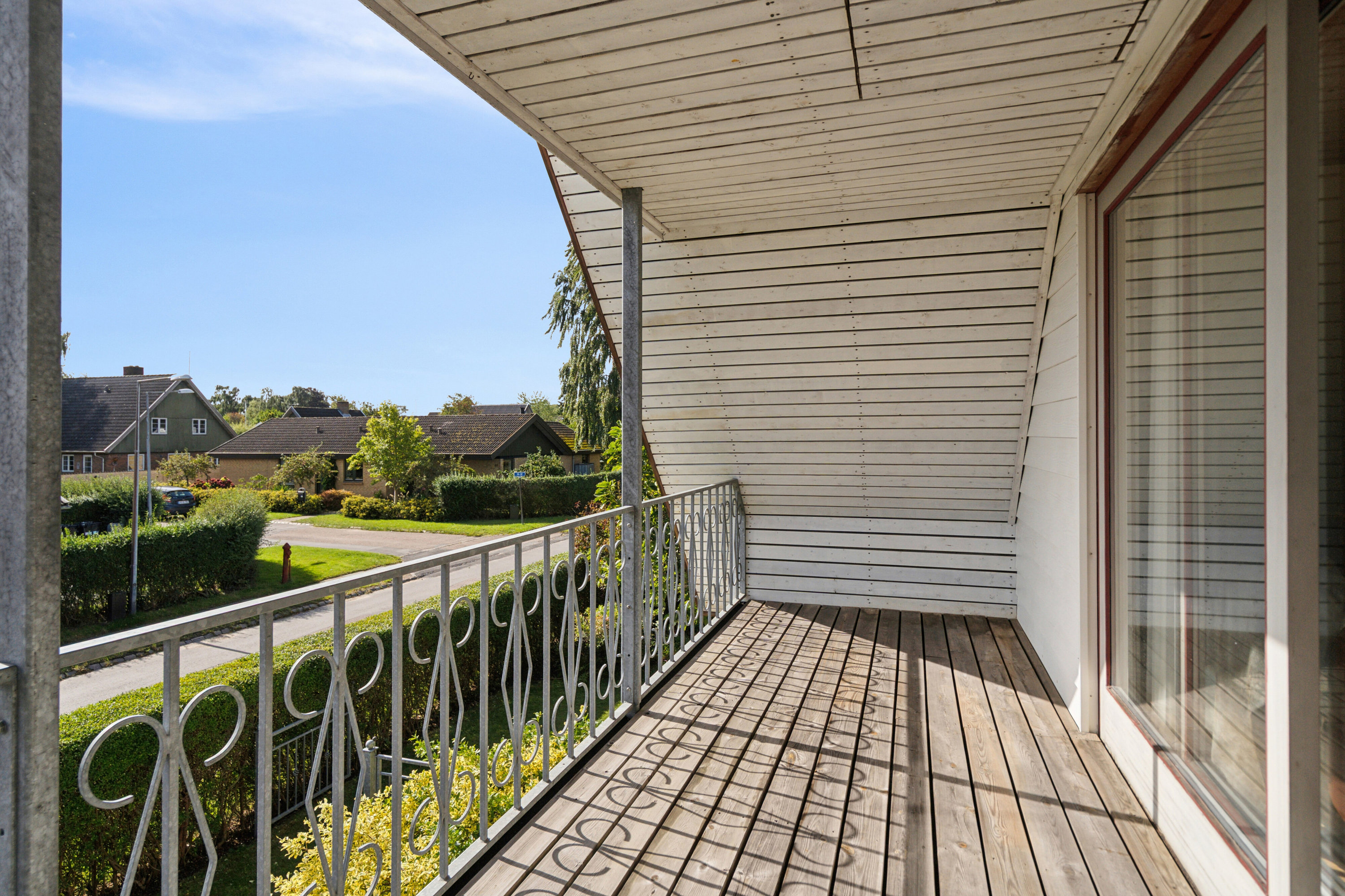 Fremhævet altan billede i fuldskærmstilstand. Billede af Lærkehaven 6, 5330 Munkebo